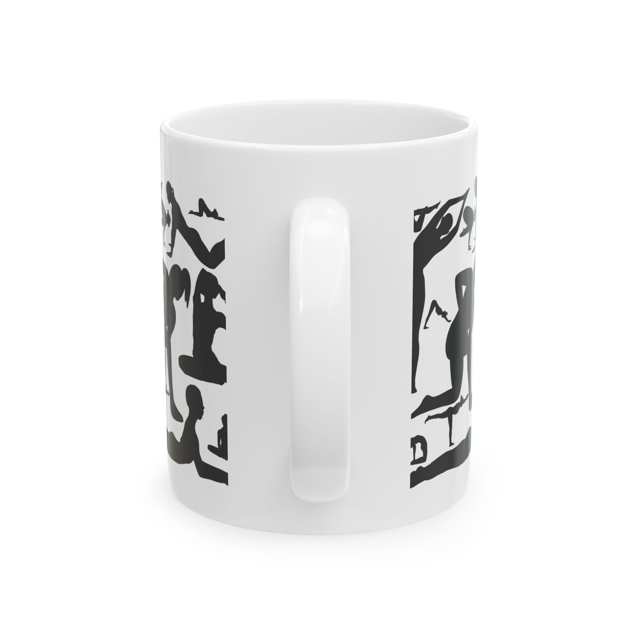 Yoga Pose Ceramic Mug, Motivational Mug, Gift for Yogis, Relaxing Coffee Cup, Home Décor, Wellness Mug