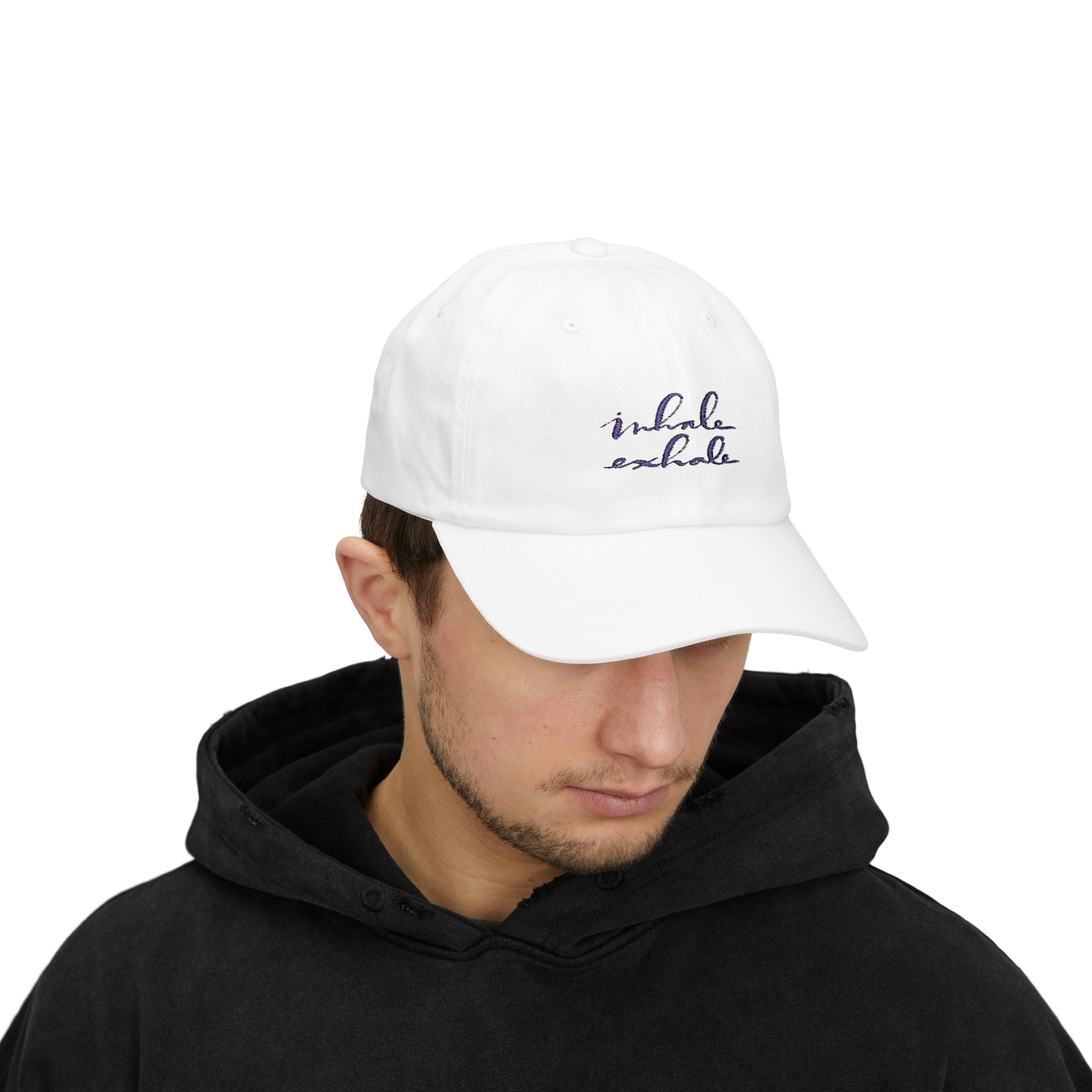 Inspirational Classic Dad Cap - 'Inhale Exhale'