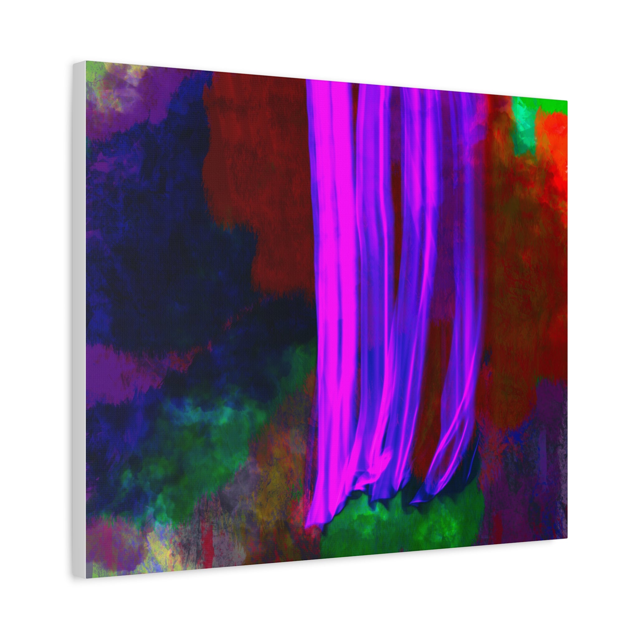 Vibrant Abstract Canvas Art - Stretched Matte Print, 1.25"