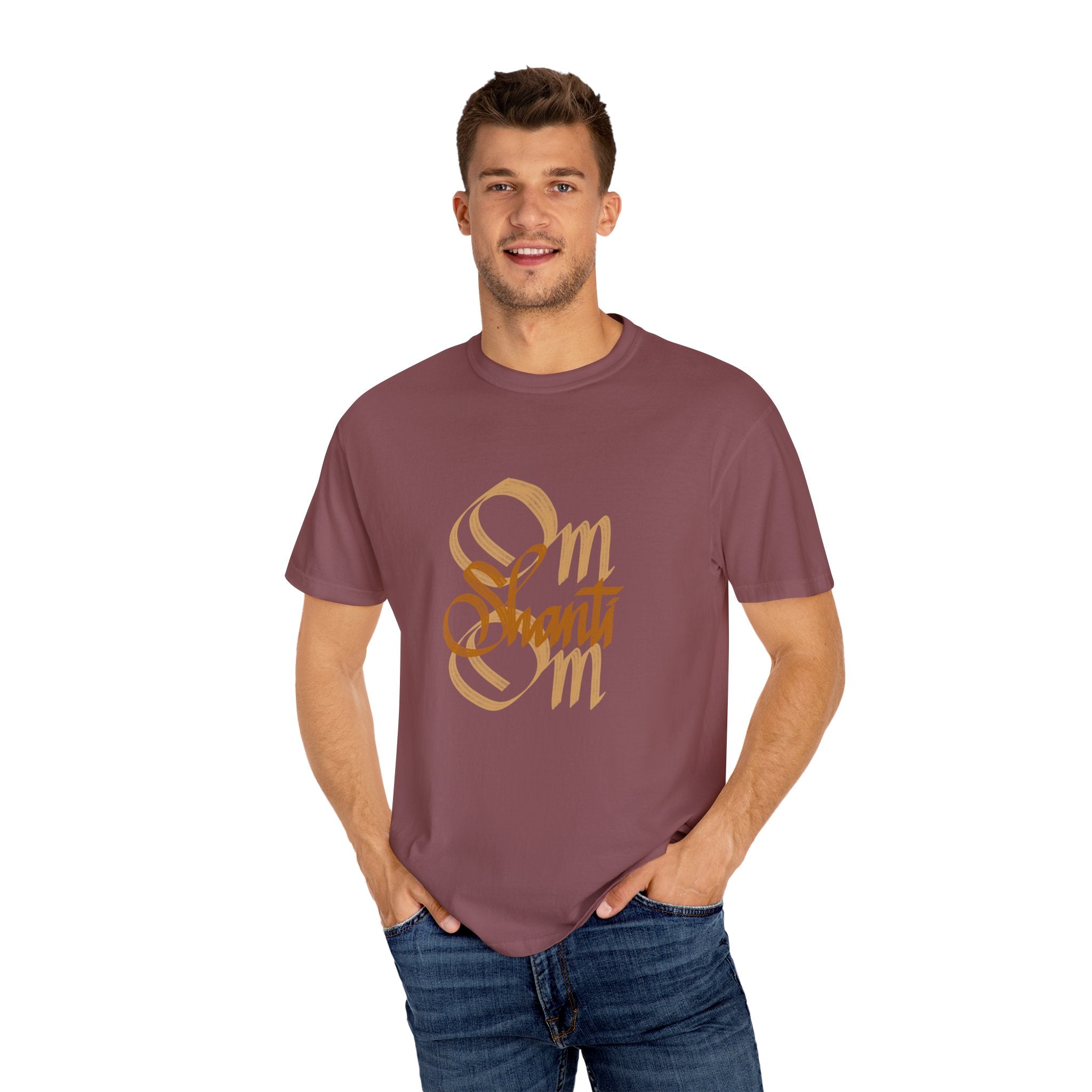 OM SHANTI OM Unisex Garment-Dyed T-shirt