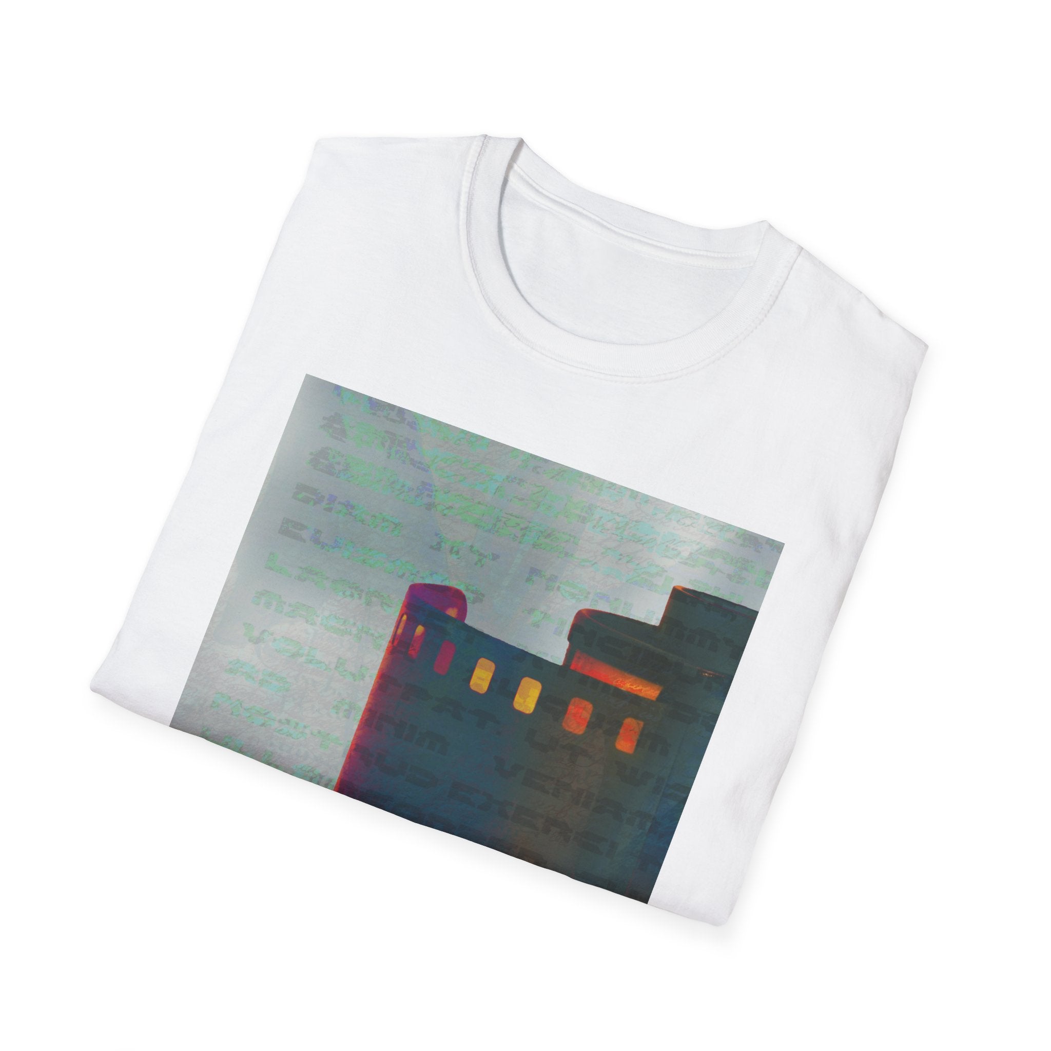 Artistic Unisex Softstyle T-Shirt - Modern Minimalist Design, Casual Wear, Everyday Top, Gift for Art Lovers, Unique Graphic Tee