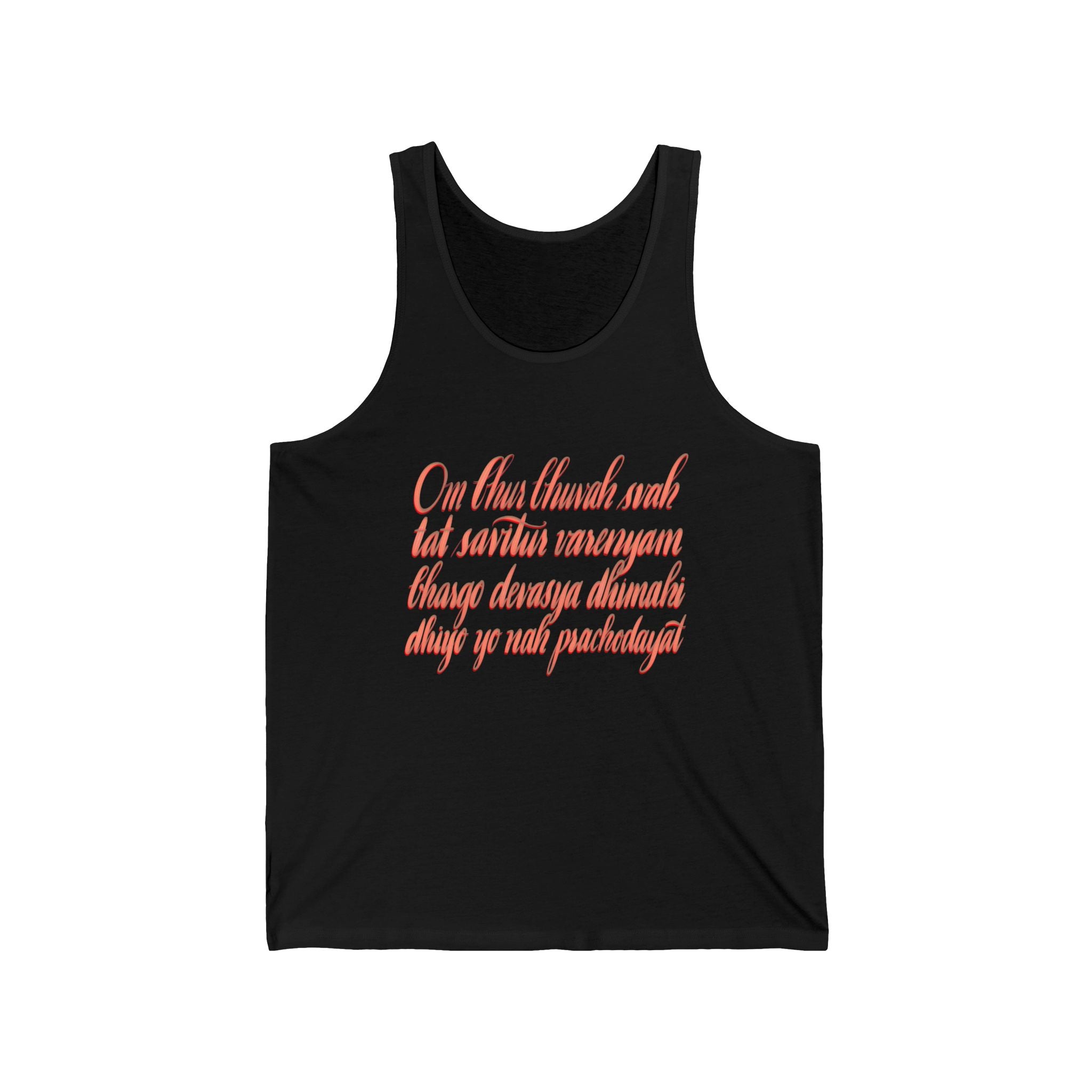 Inspirational Unisex Jersey Tank Top - Spiritual Quote Design