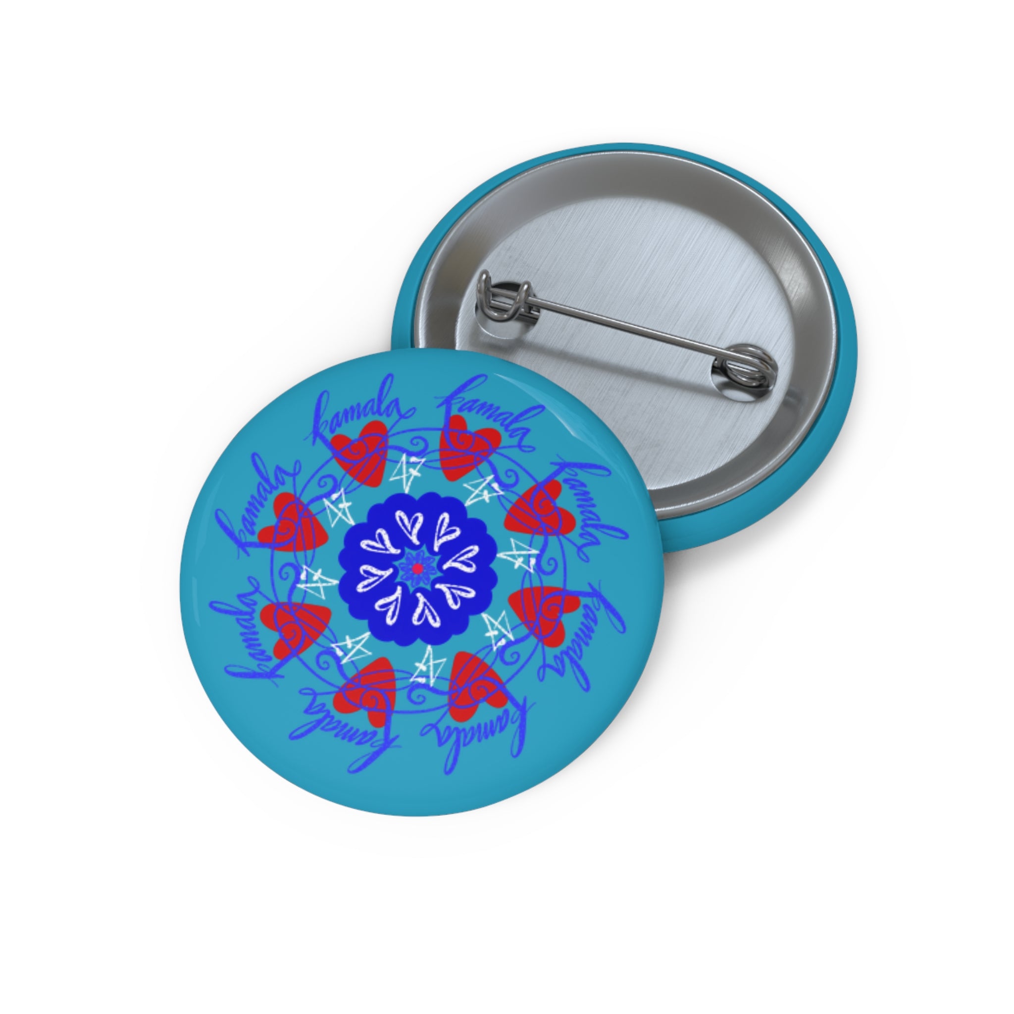 KAMALA MANDALA  Pin Buttons