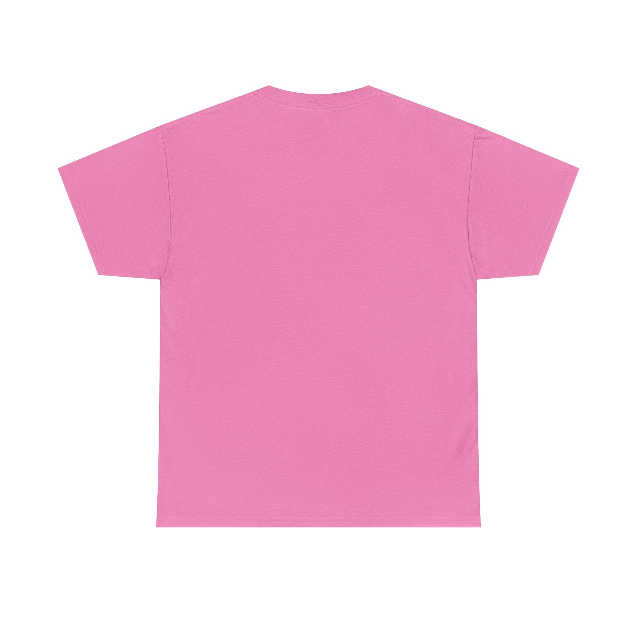 Vibrant Pink Unisex Heavy Cotton Tee with Knit Pattern