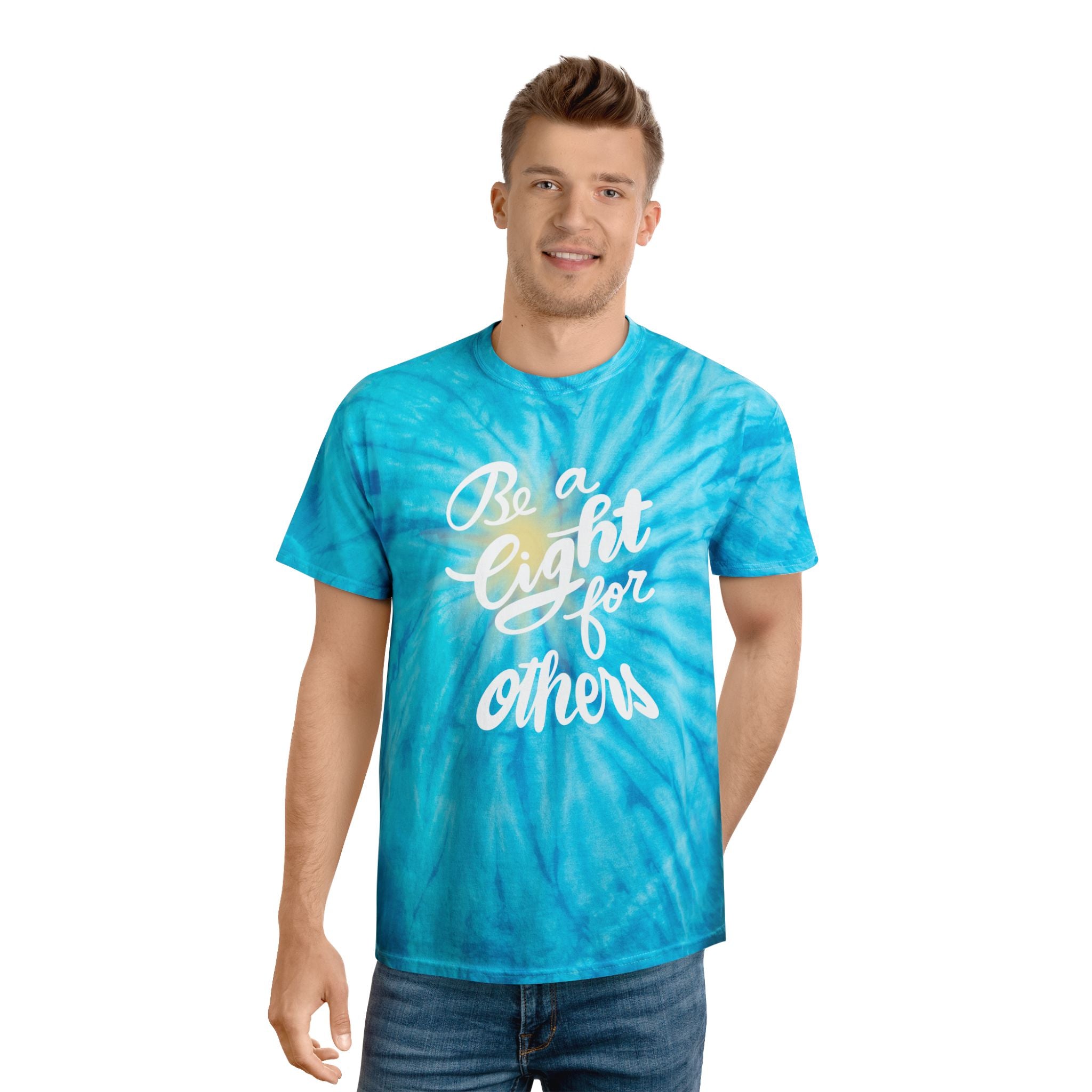 Tie-Dye Tee - Be a Light for Others, Vibrant Comfort Shirt