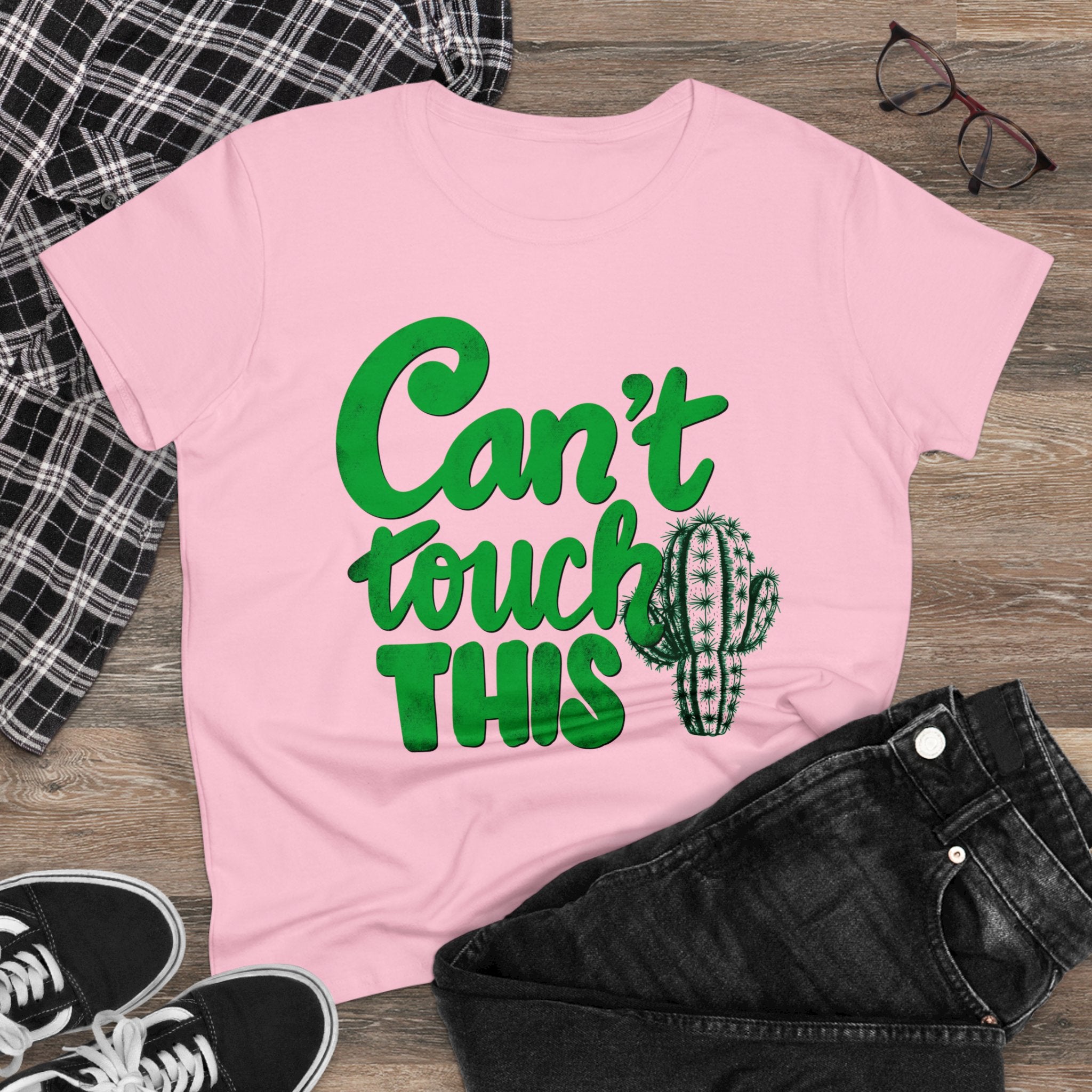 CAN’T TOUCH THIS PUNNY Women's Midweight Cotton Tee