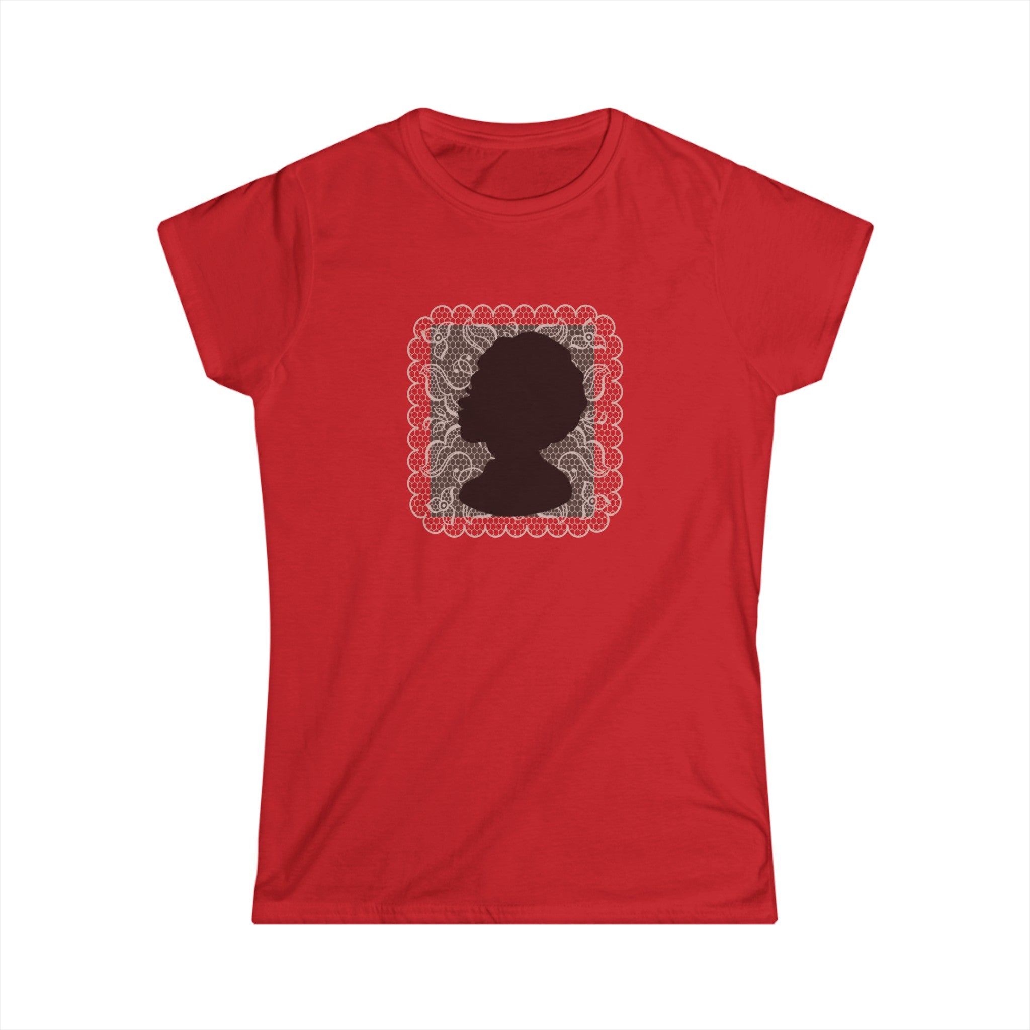 LOVELY LACY SILHOUETTE Women's Softstyle Tee