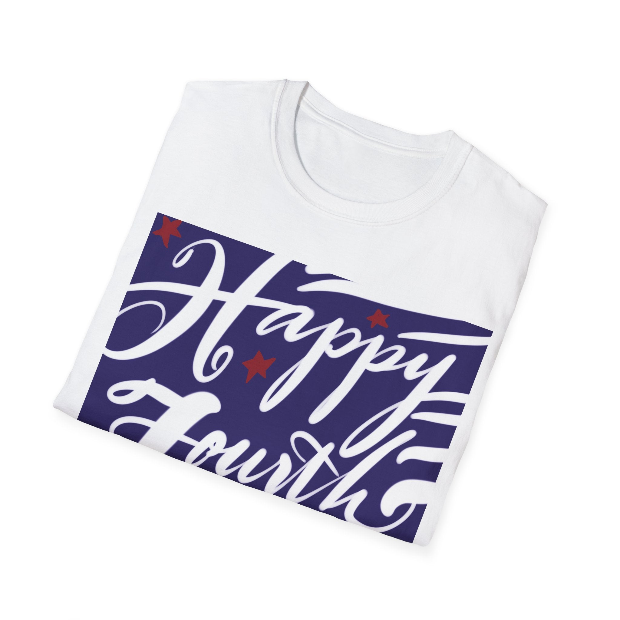 HAPPY FOURTH Unisex Softstyle T-Shirt