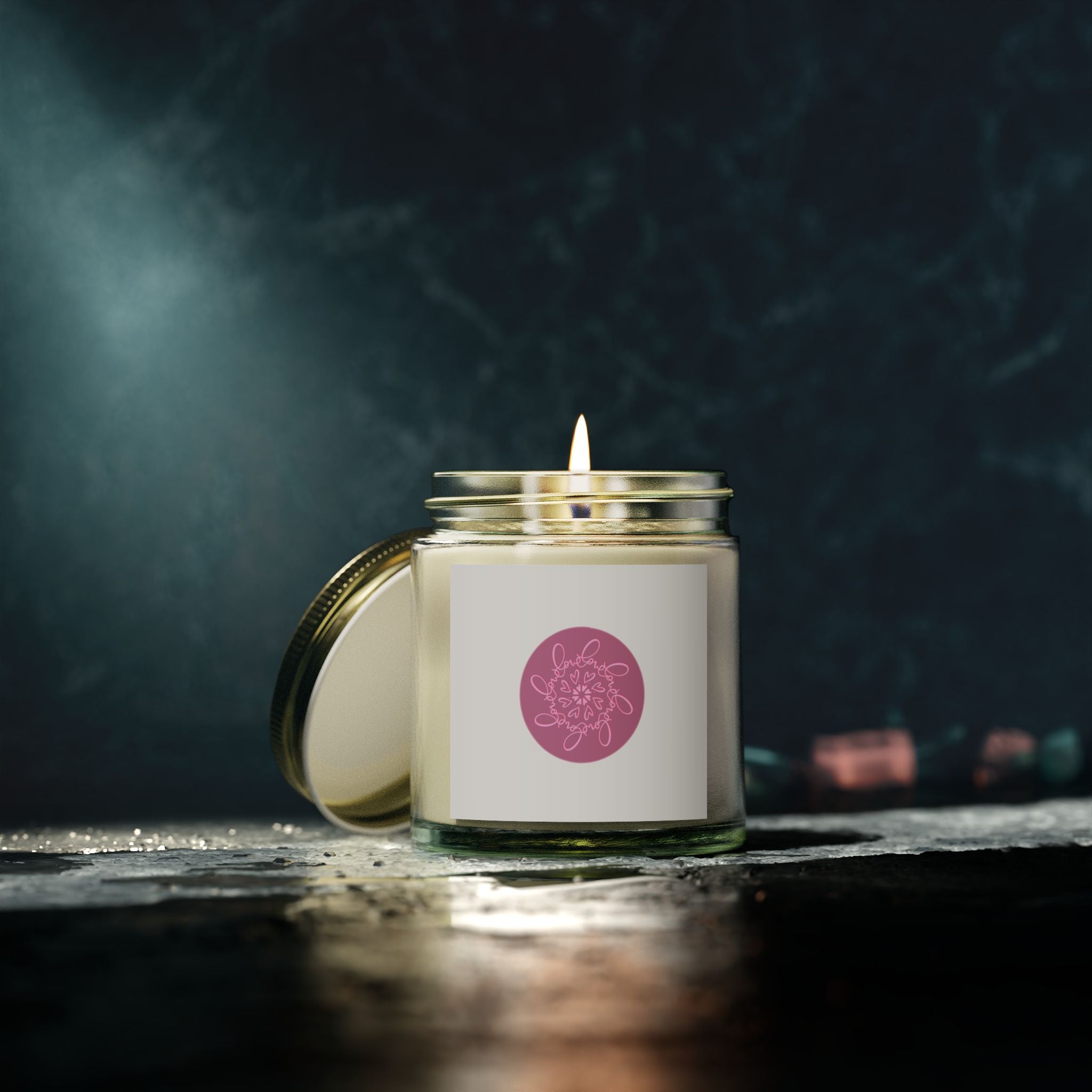 Relaxing Scented Candle - Coconut Apricot Wax (4oz, 9oz), Aromatherapy, Self-Care, Home Decor, Gift for Her, Celebration