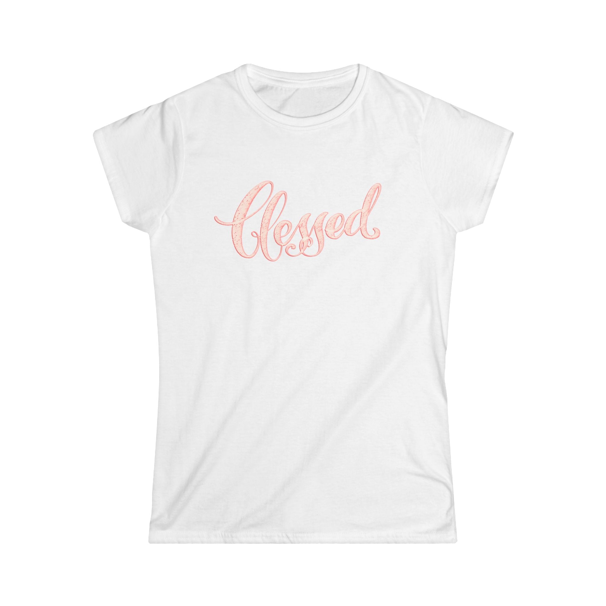 Blessed Women's Softstyle Tee - Casual Spiritual Graphic Shirt