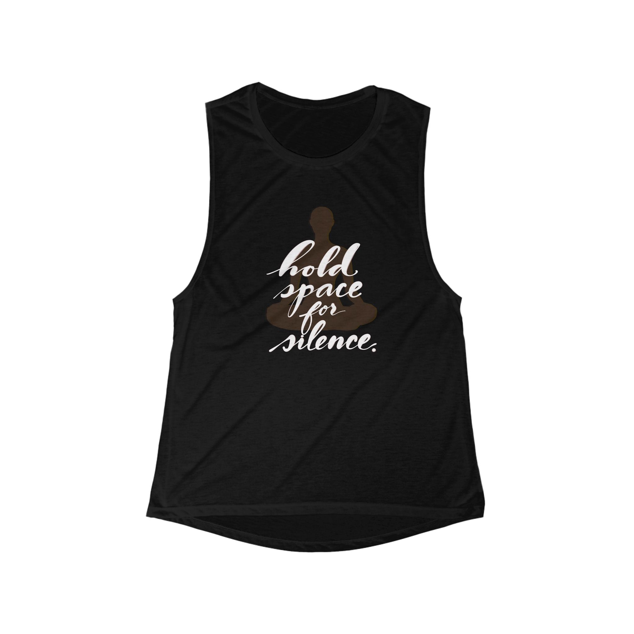 Muscle Tank - 'Hold Space for Silence' Inspirational Top