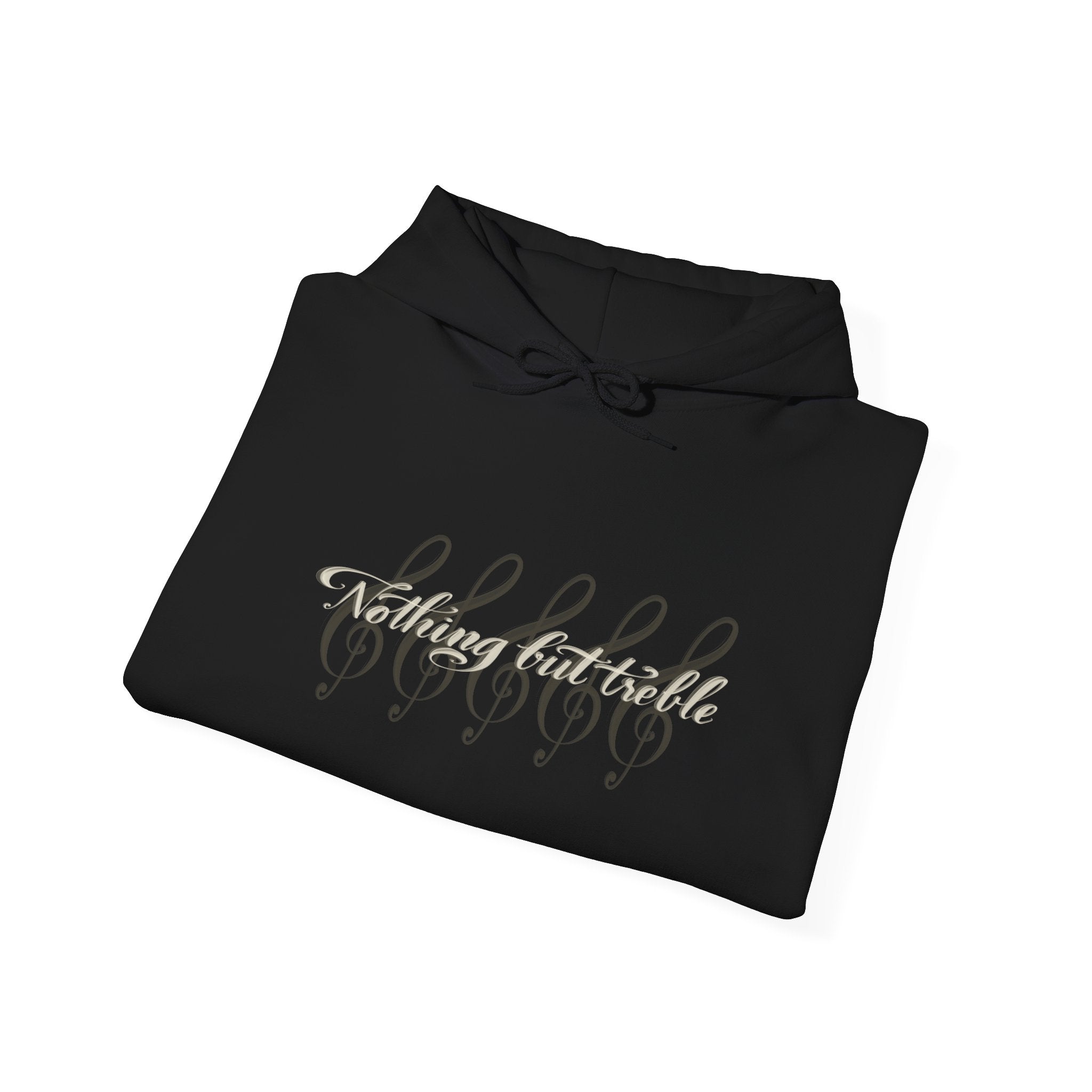 Treble Clef Calligraphy Hoodie — Nothing But Treble Music Lovers Sweatshirt