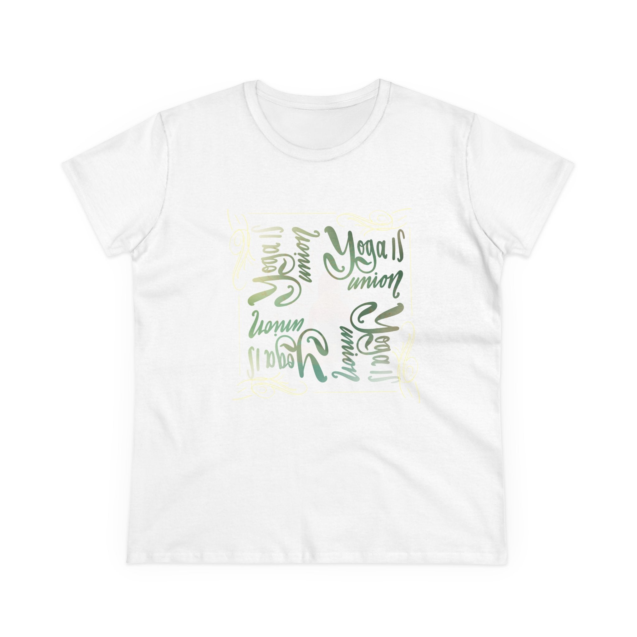 Yoga Is Union Inspirational Women's Cotton Tee
