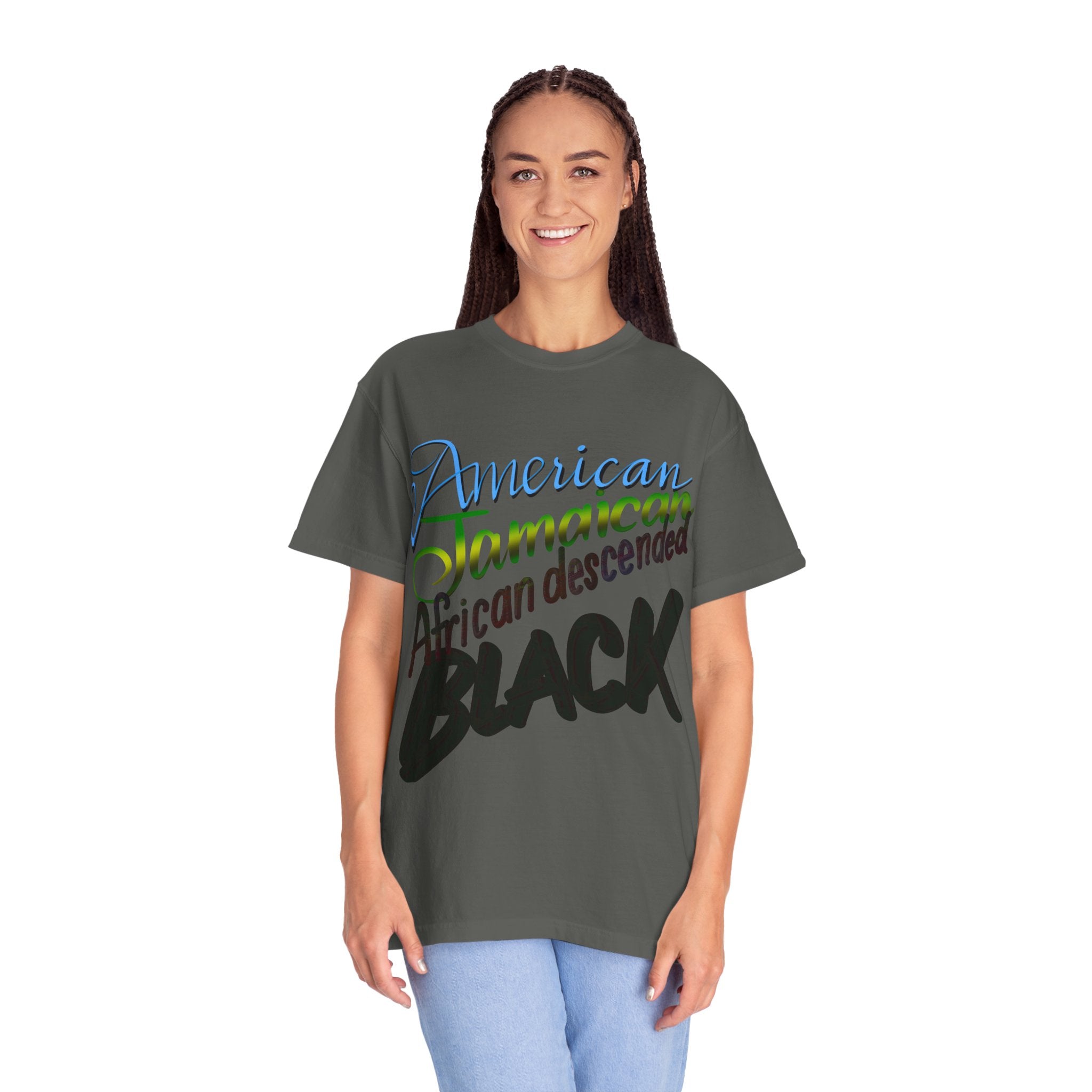 AMERICAN/JAMAICAN etc Unisex Garment-Dyed T-shirt