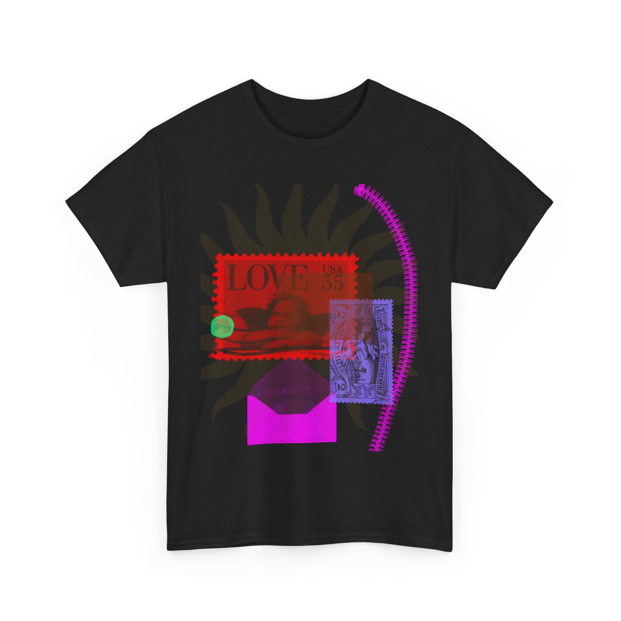 Artistic Love Stamp Unisex Heavy Cotton Tee