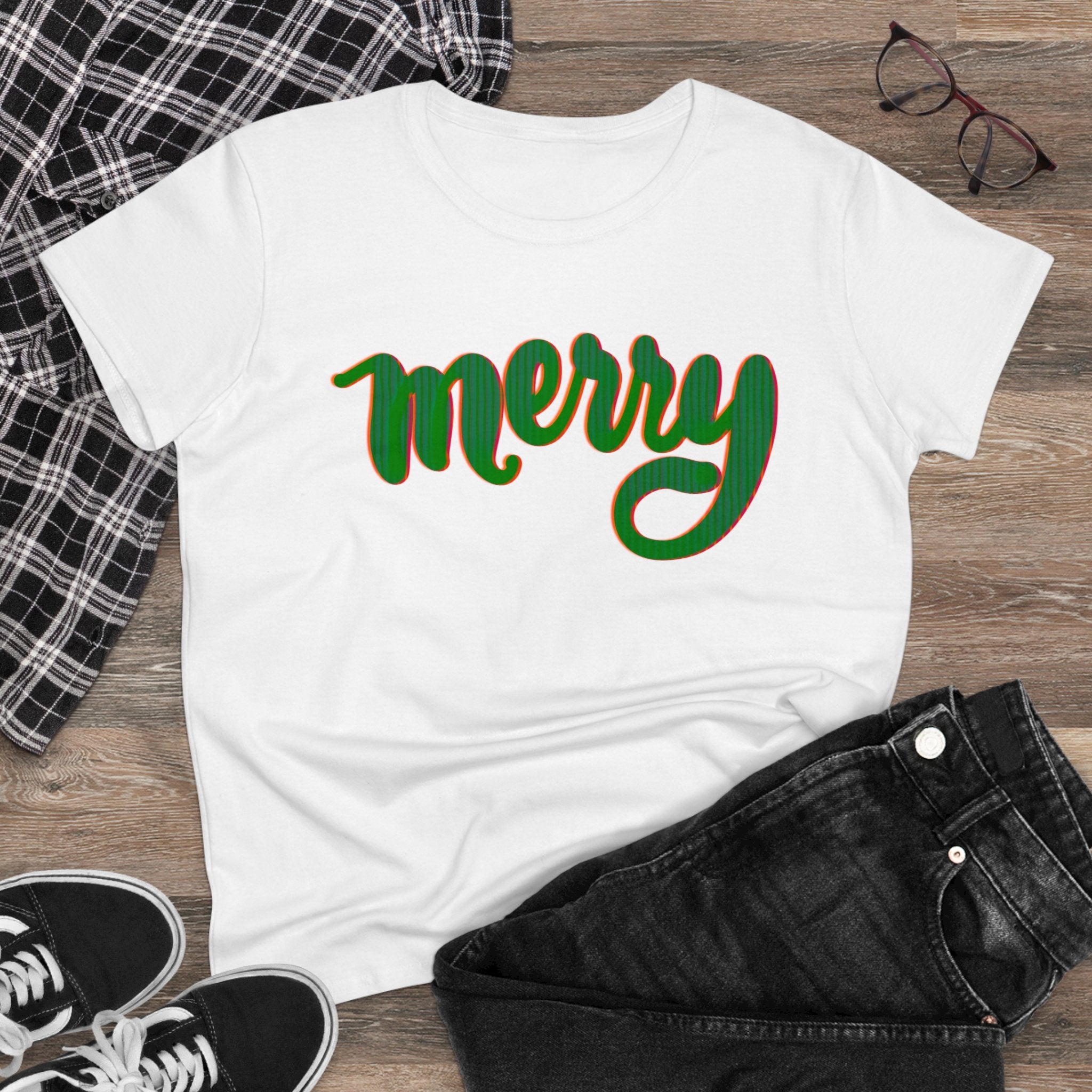 MERRY Women's Midweight Cotton Tee