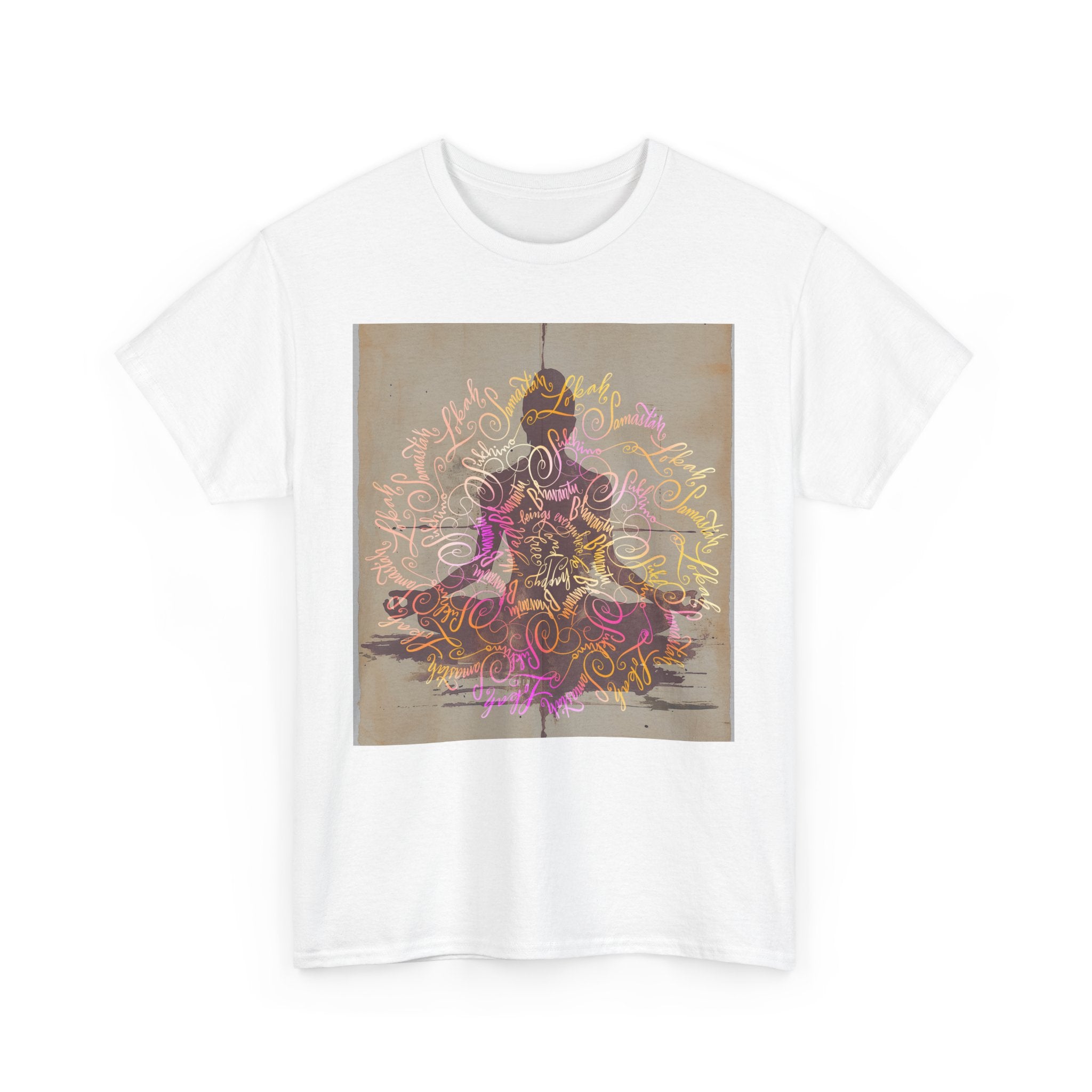 Bohemian Spirit Unisex Heavy Cotton Tee - Colorful Mandala Design