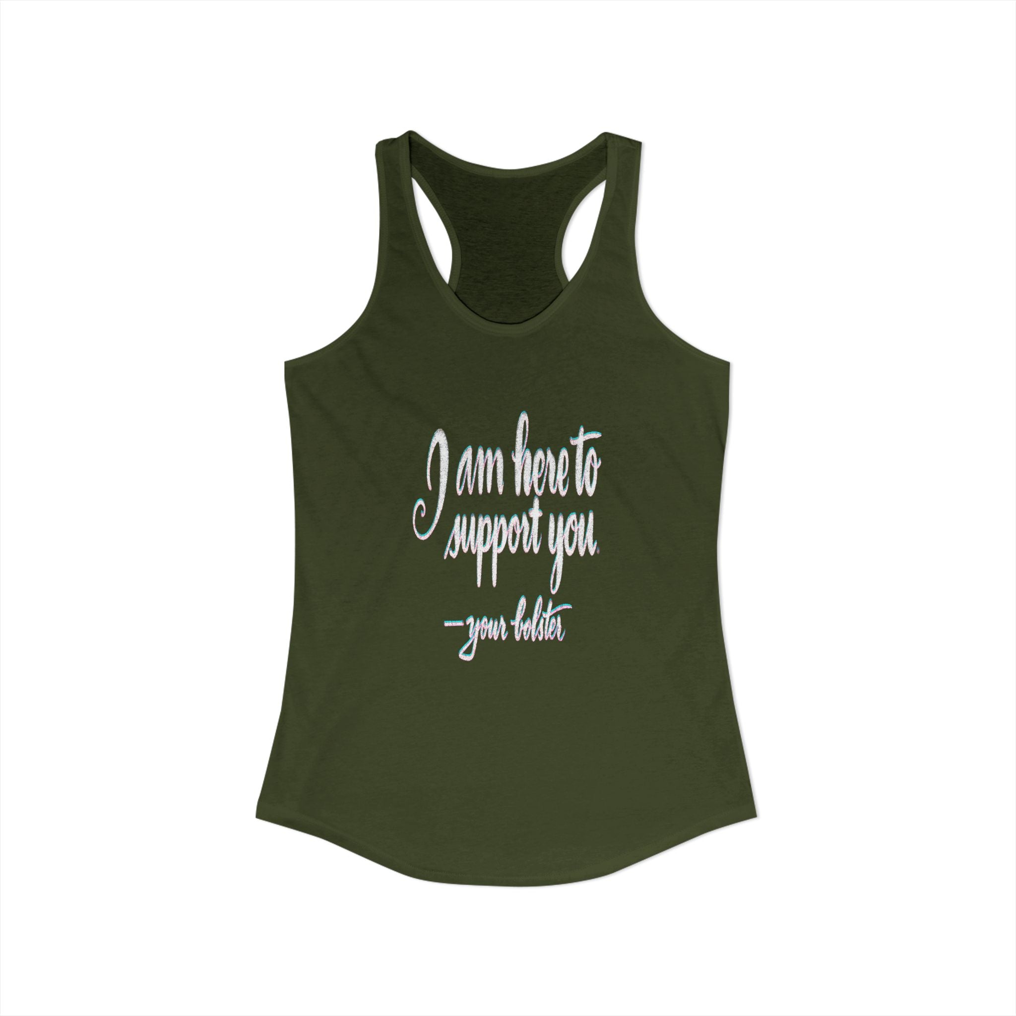 What Your Yoga Bolster Would Say If It Could Talk Racerback Tank