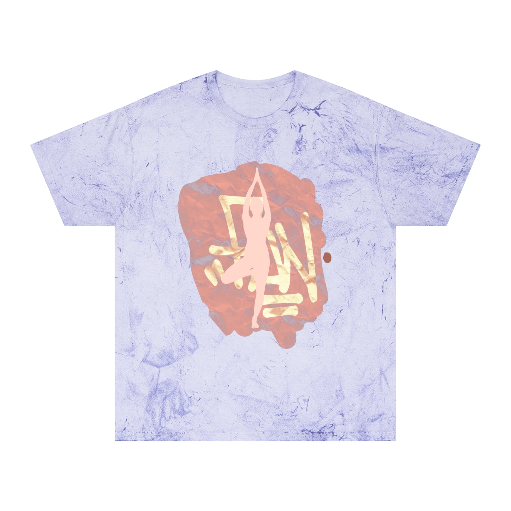 Color Blast Unisex Yoga T-Shirt - Vibrant Hand Drawn Art Tee