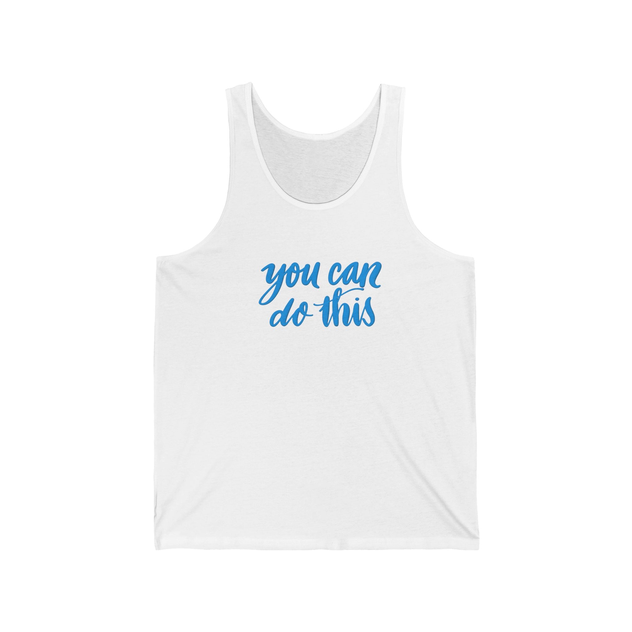 Motivational Unisex Jersey Tank - "You Can Do This"