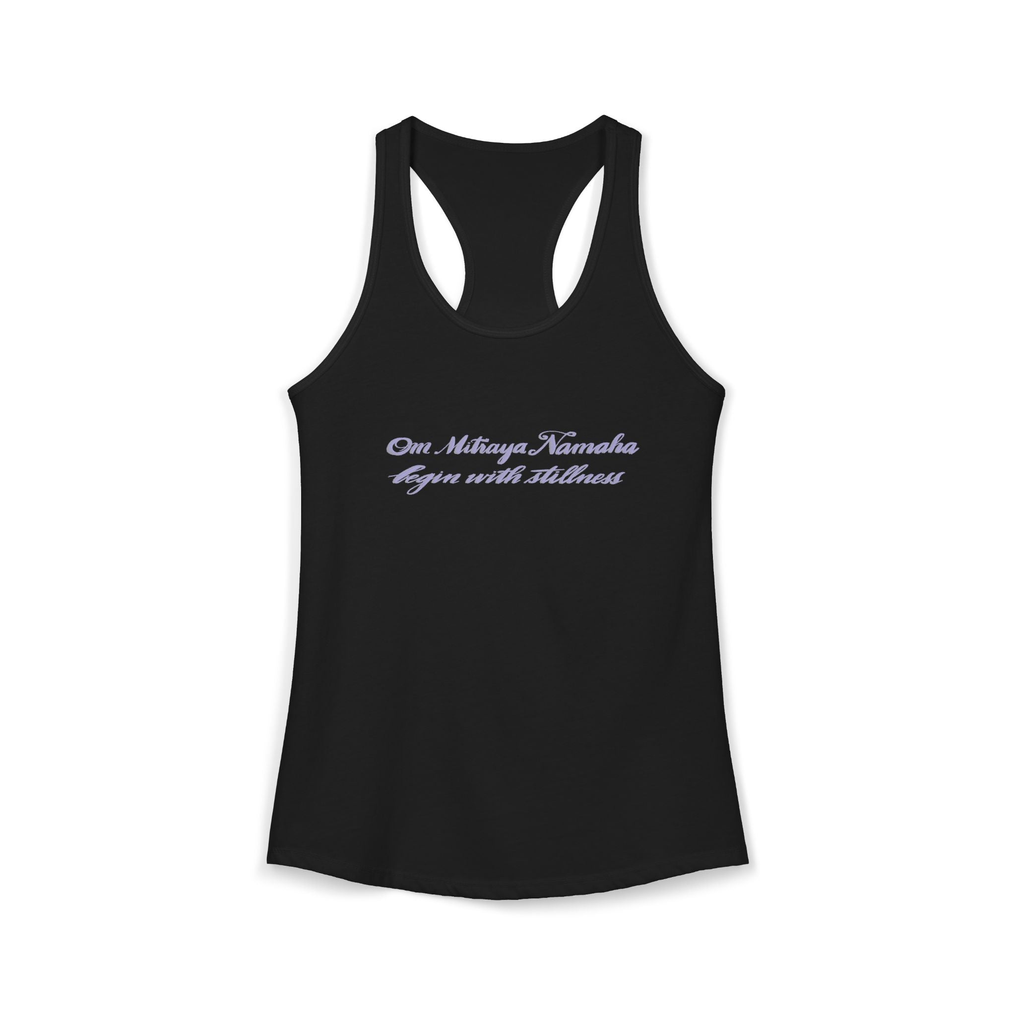 Yoga Mantra Racerback Tank — Sutra-Inspired Women's Yoga Tank