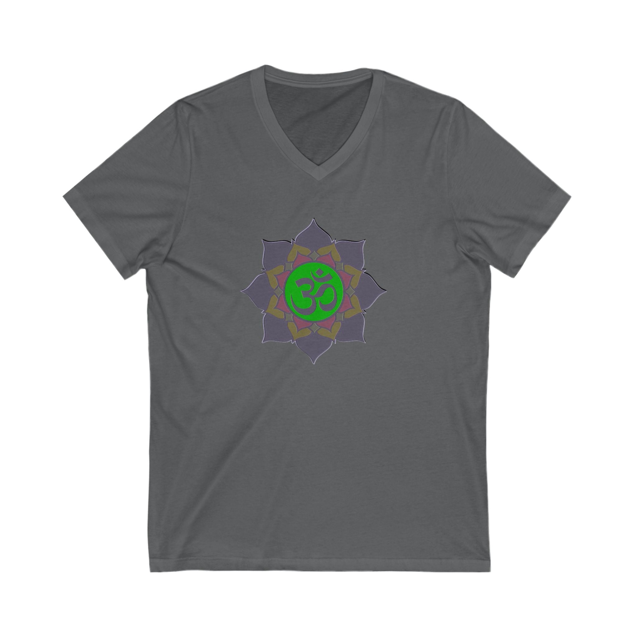 Om Symbol Unisex V-Neck Tee - Spiritual Yoga Shirt for Mindfulness