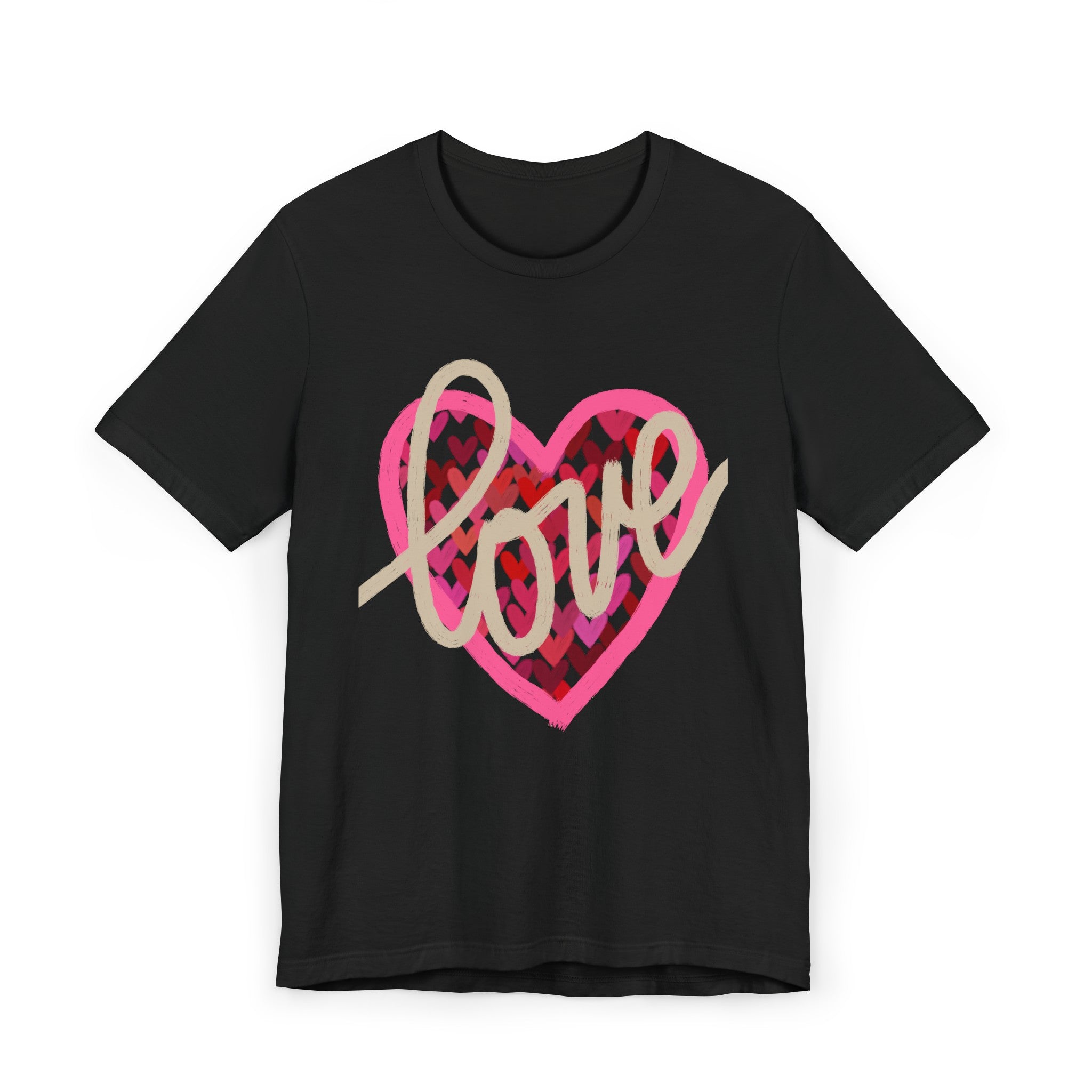 LOVE AND HEARTS Unisex Jersey Short Sleeve Tee