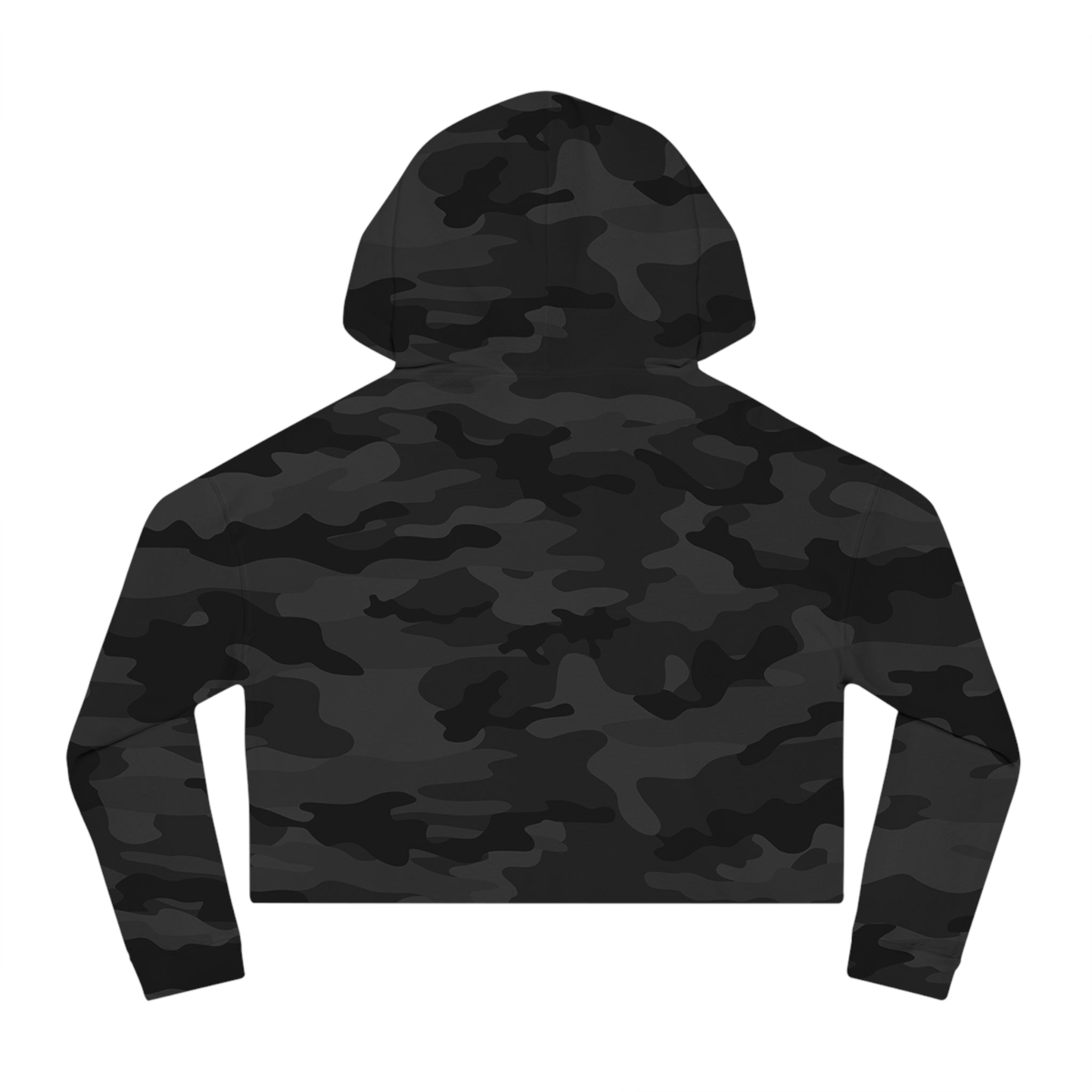 Summer Vibes Cropped Hoodie for Women - Camouflage Design