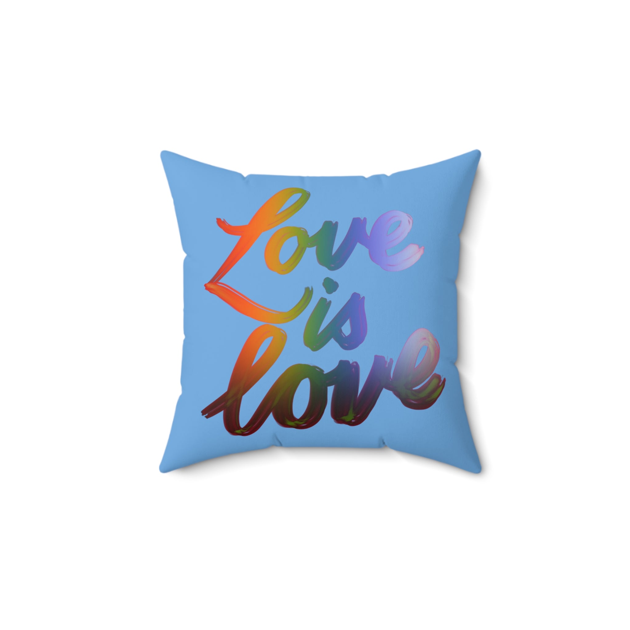 LOVE IS LOVE Spun Polyester Square Pillow