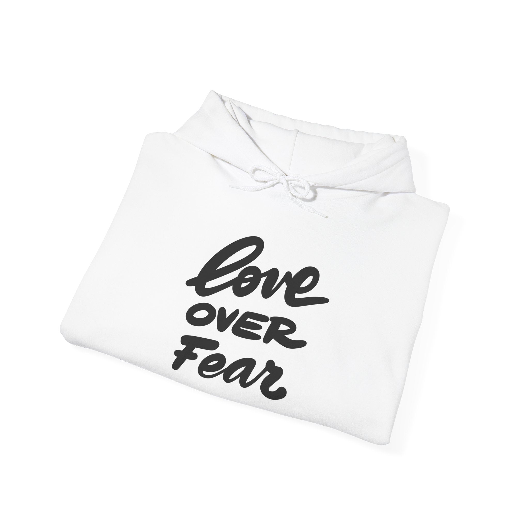 LOVE OVER FEAR Unisex Heavy Blend™ Hooded Sweatshirt