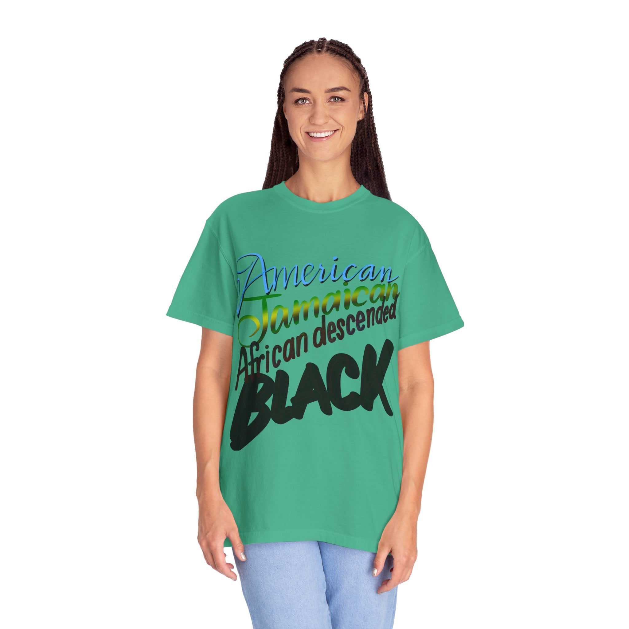 AMERICAN/JAMAICAN etc Unisex Garment-Dyed T-shirt