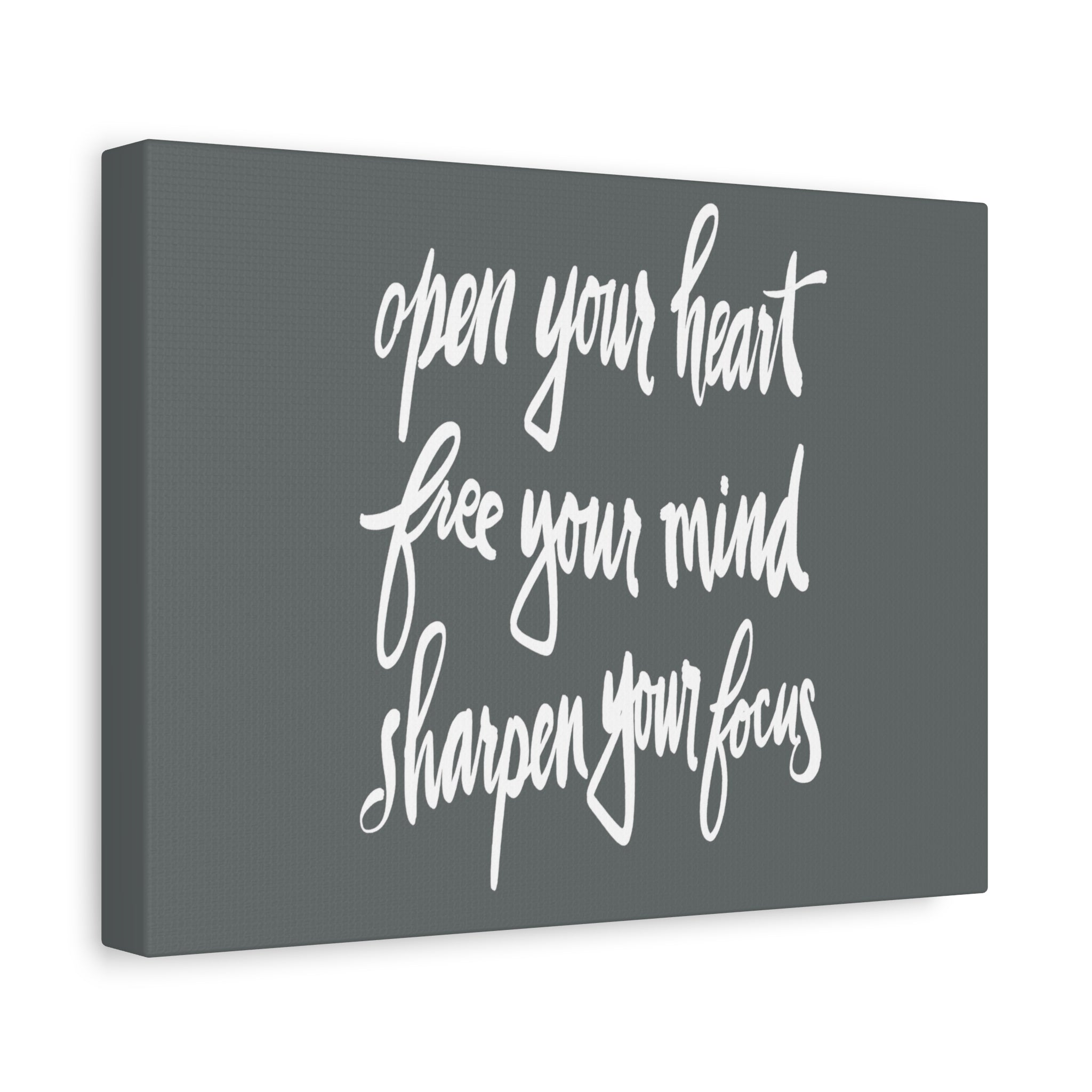 Inspiring Wall Art Canvas, Motivational Home Decor, Mindfulness Gift for Wellness, Office Wall Hanging, Unique Housewarming Present