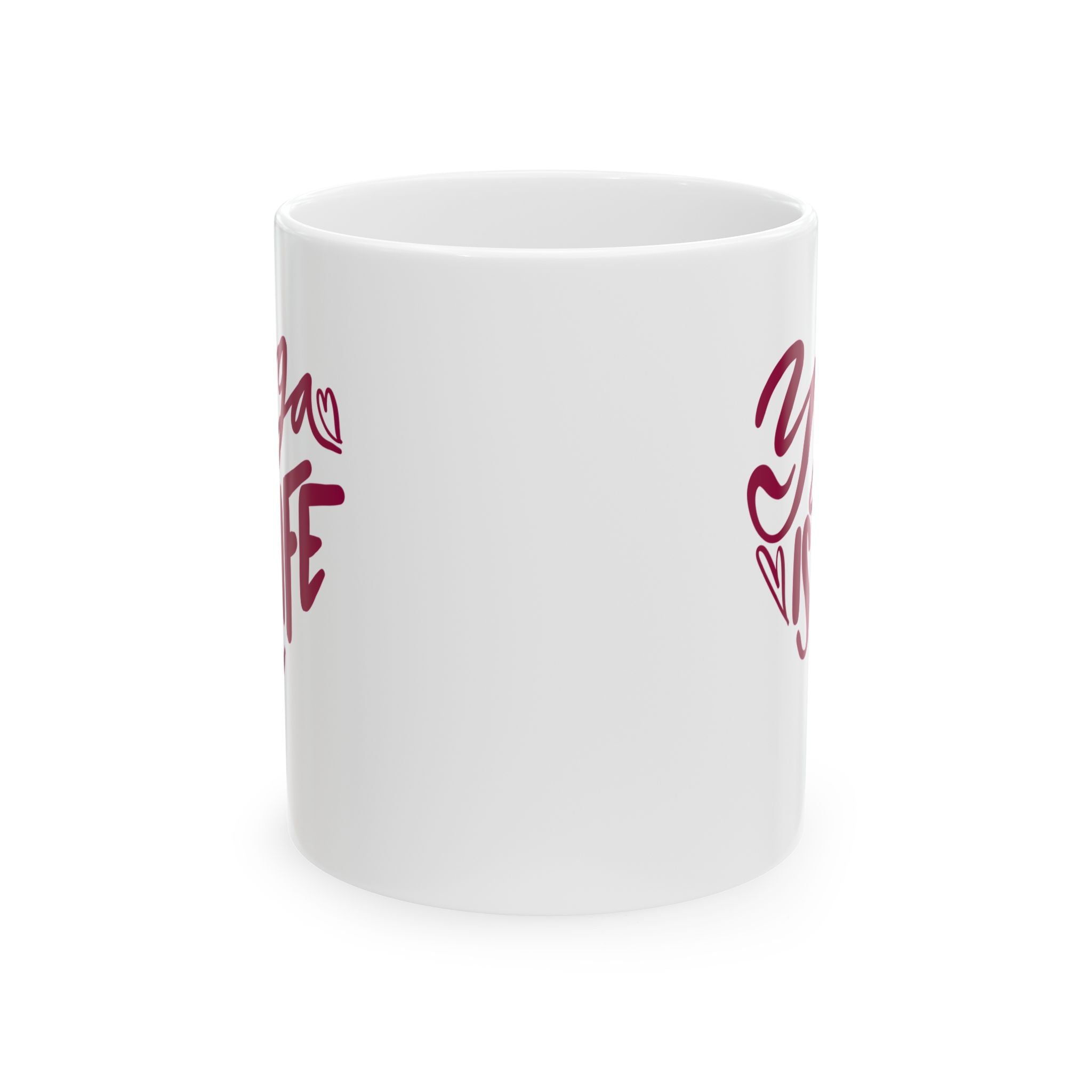 YOGA IS LIFE Mug, (11oz,)