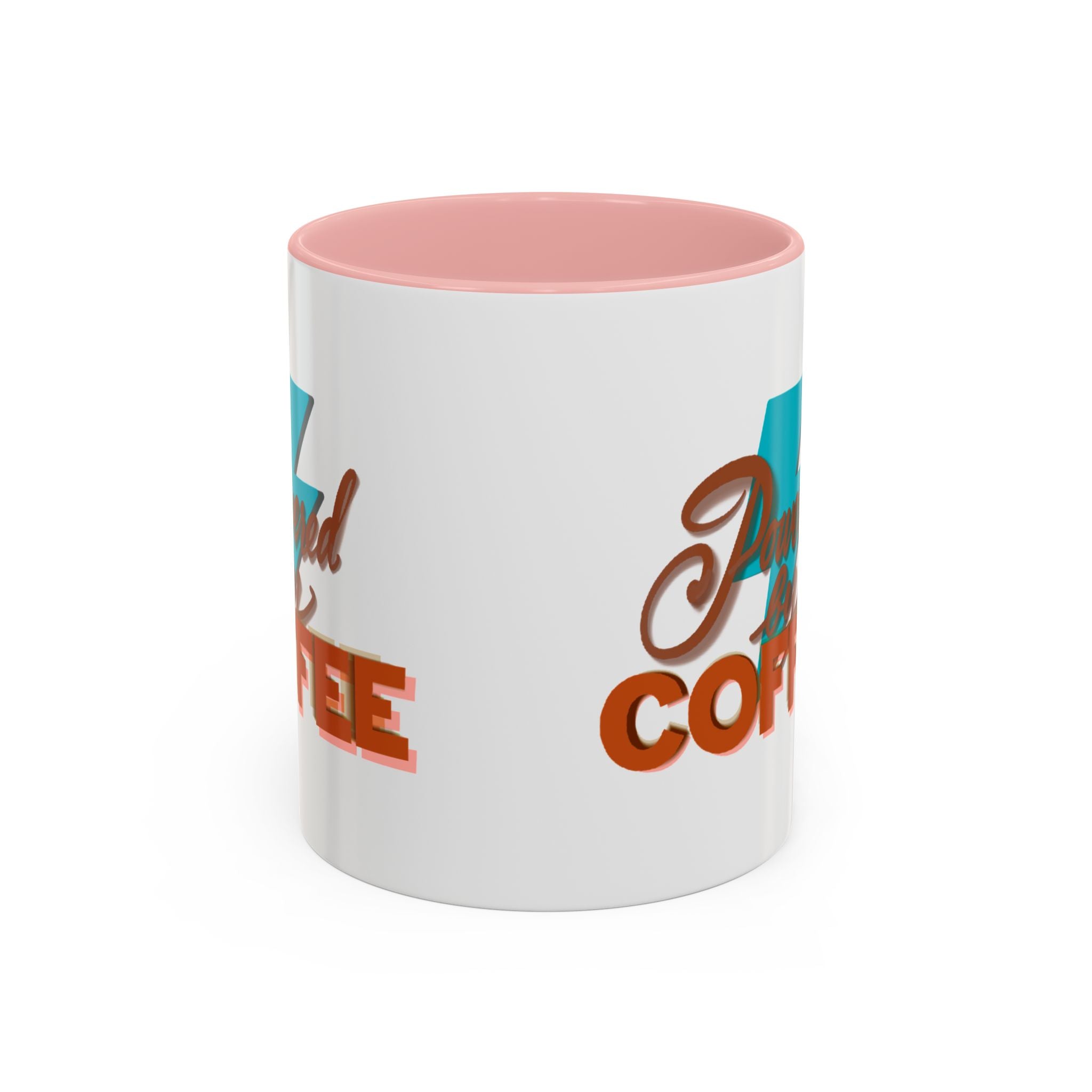 POWERED BY COFFEE Accent Coffee Mug (11 oz)