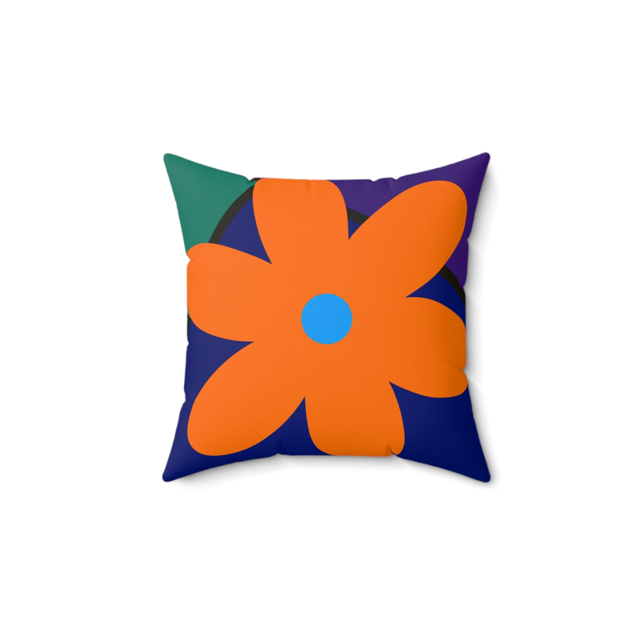 GRAPHIQUE DE FLEURS Square Pillow