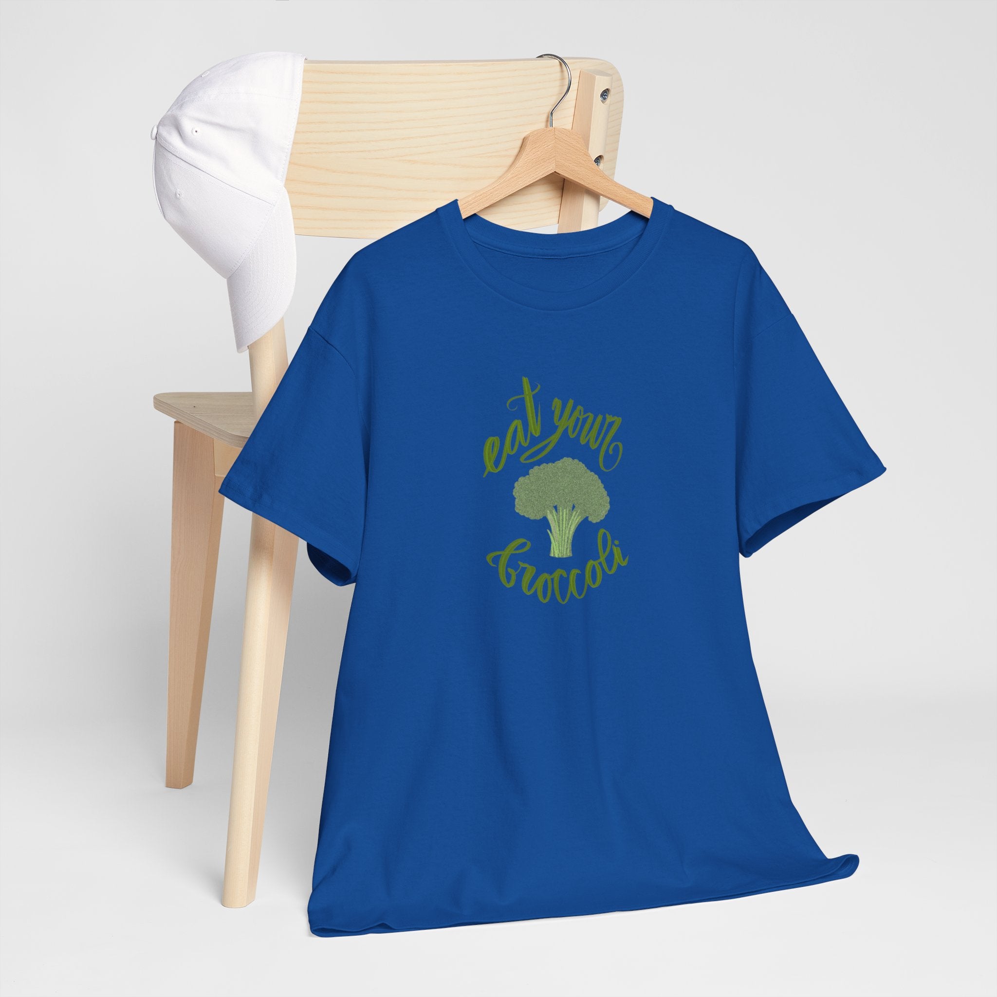 EAT YOUR BROCCOLI Unisex Heavy Cotton Tee