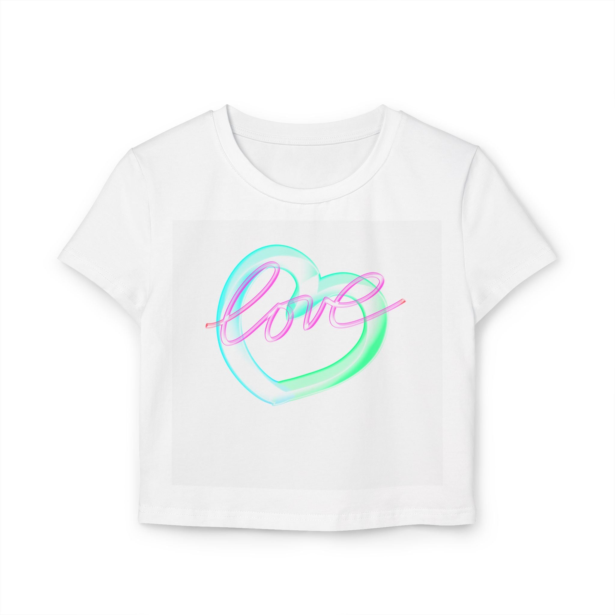 Women's Love Graphic Baby Tee - Cute & Trendy Summer Top