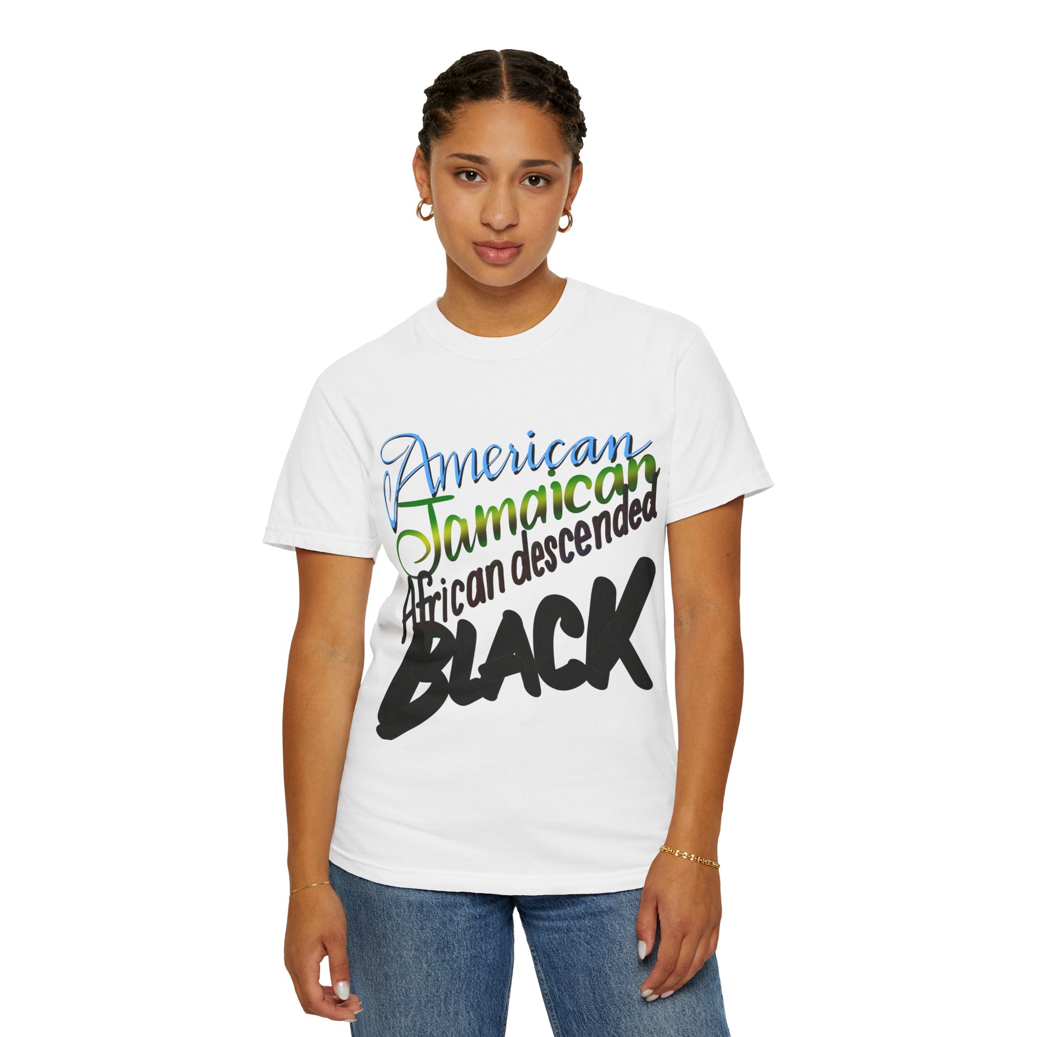 AMERICAN/JAMAICAN etc Unisex Garment-Dyed T-shirt