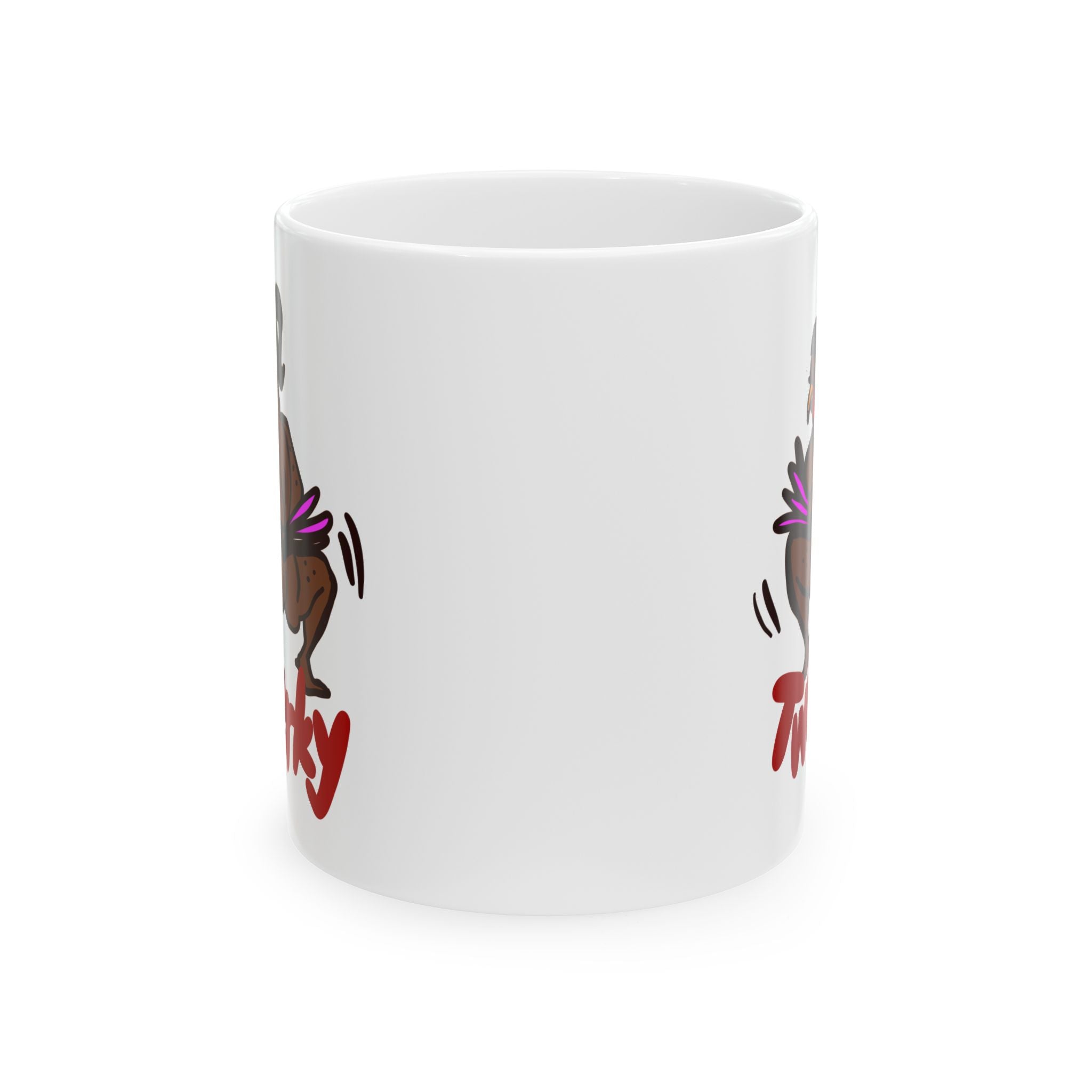 THANKSGIVING TWERKY Ceramic Mug, (11oz)