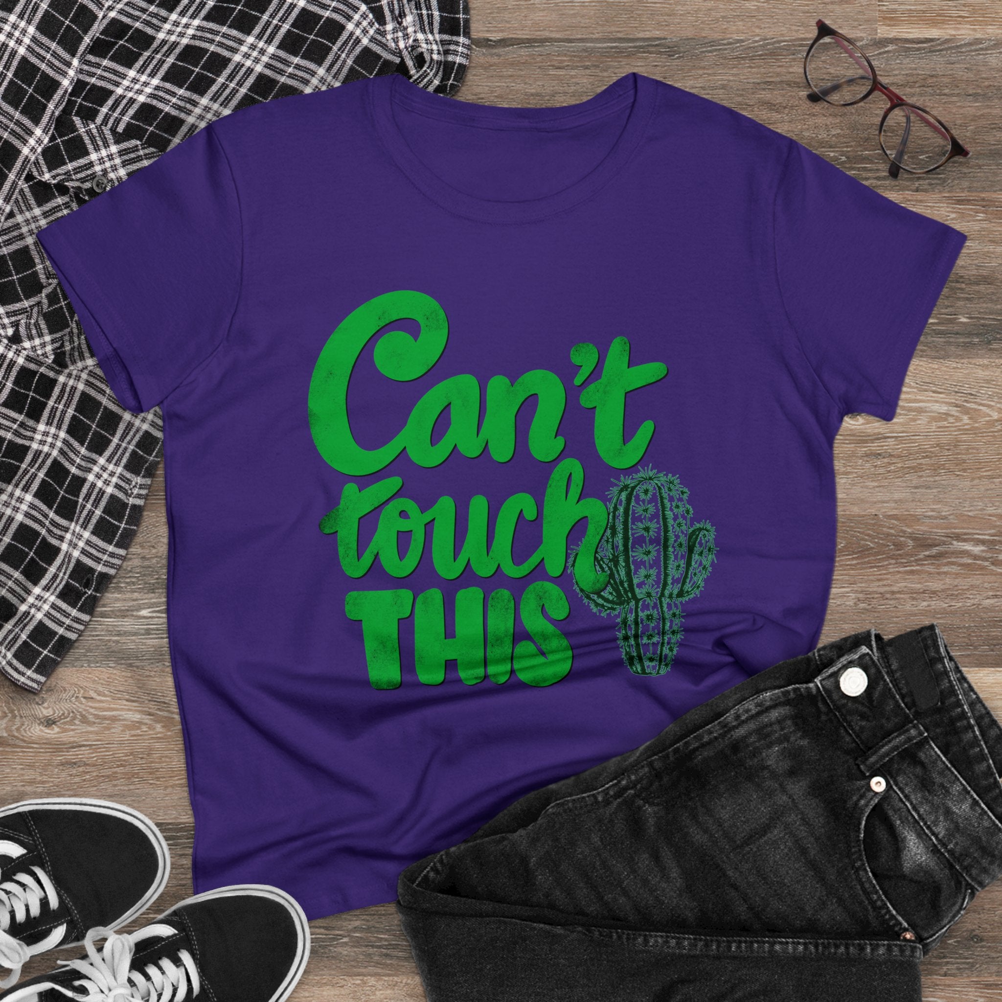 CAN’T TOUCH THIS PUNNY Women's Midweight Cotton Tee