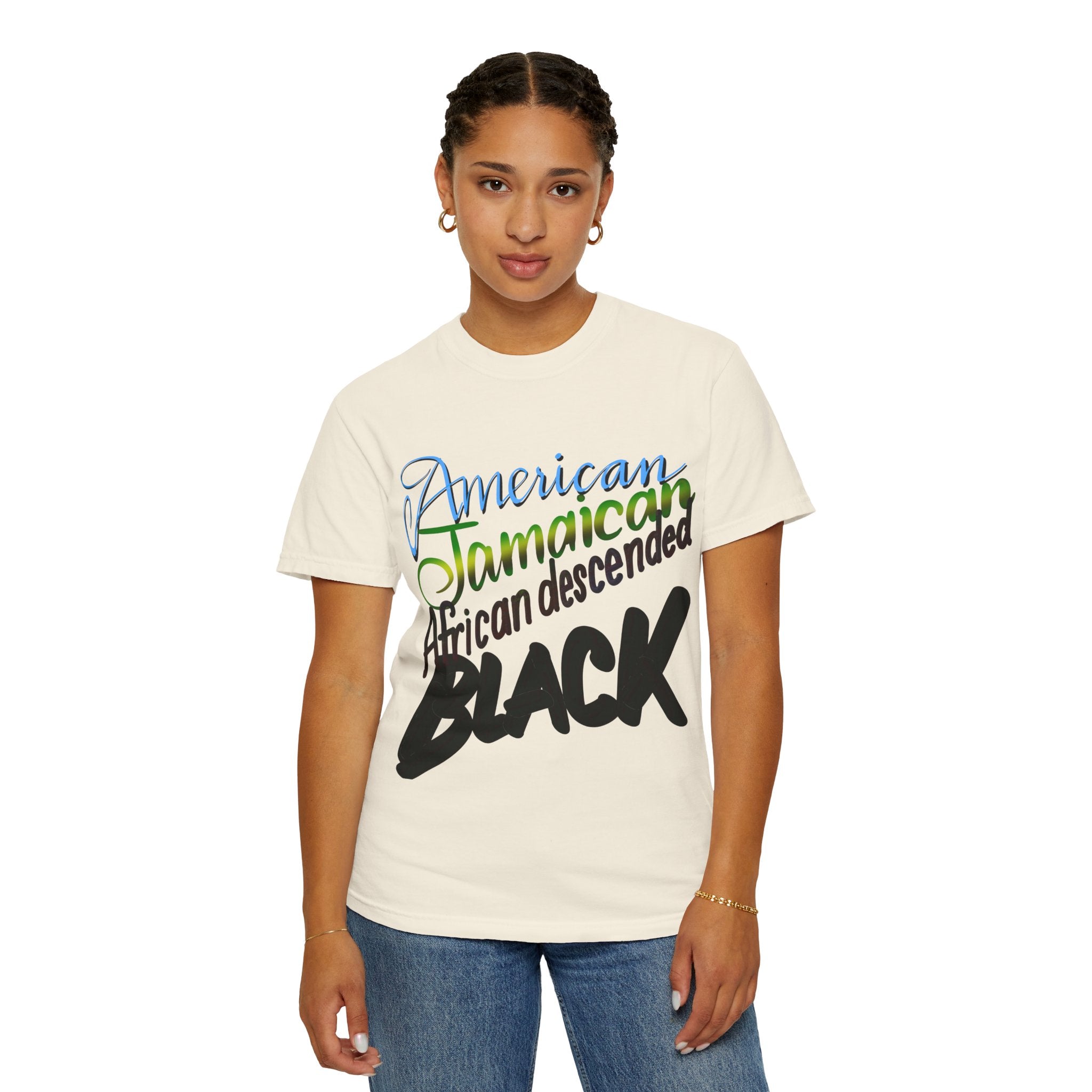 AMERICAN/JAMAICAN etc Unisex Garment-Dyed T-shirt