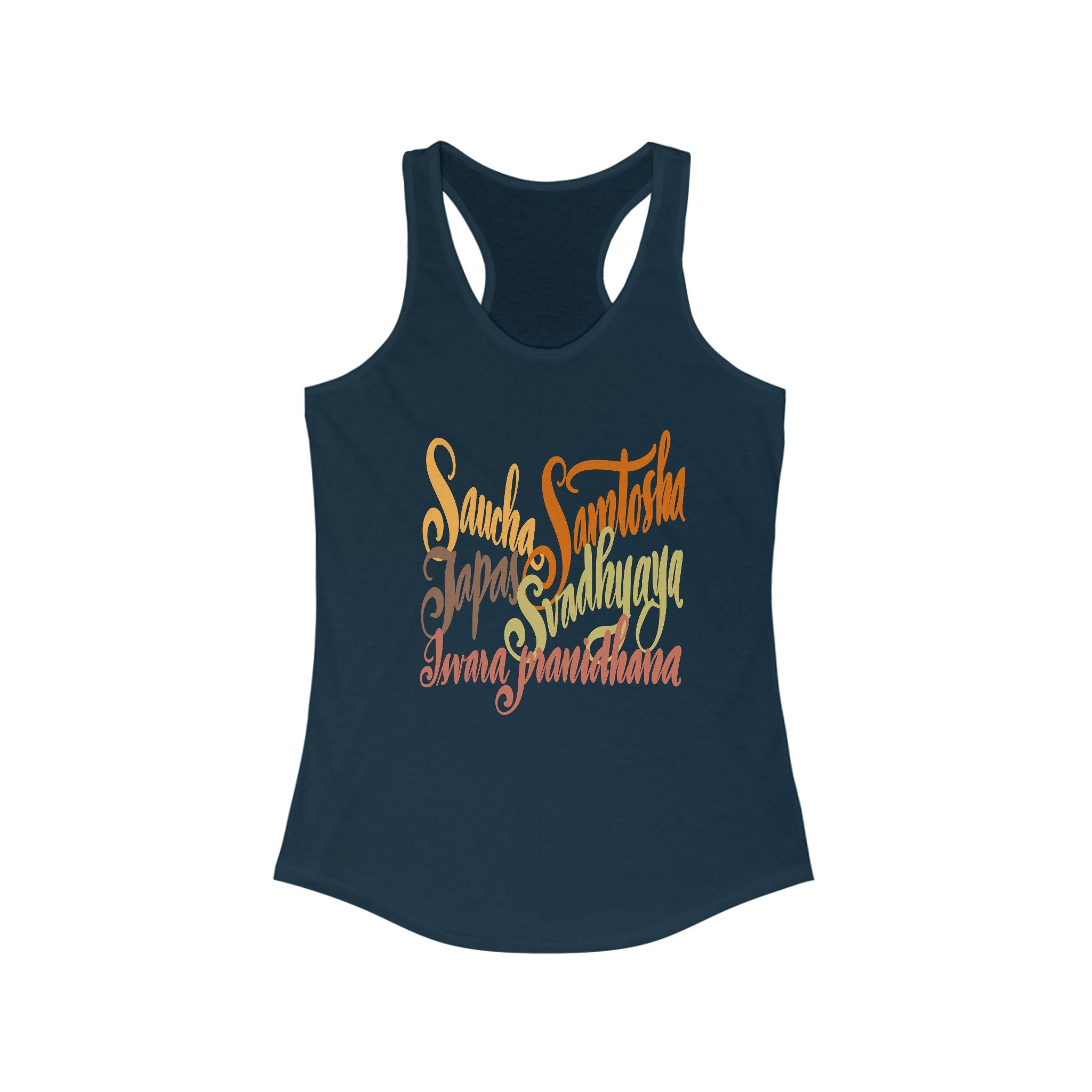 NIYAMA Racerback Tank, Summer Top, Fitness Apparel, Yoga Shirt, Gift for Her, Casual Wear
