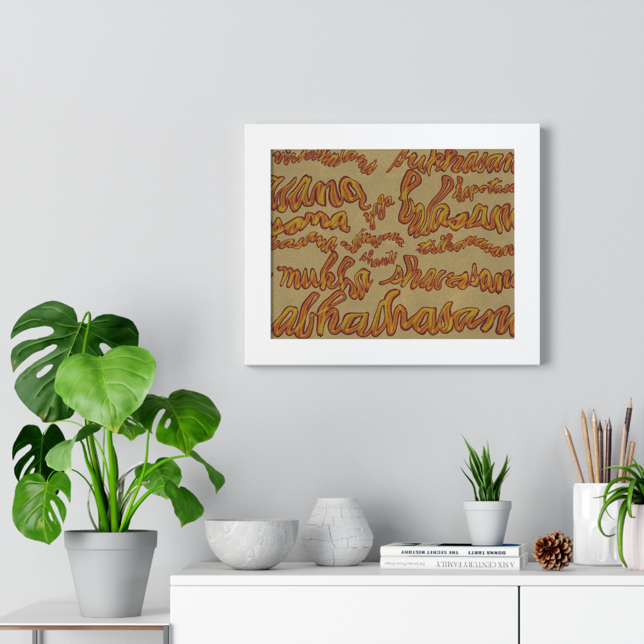 YOGA Framed Horizontal Poster