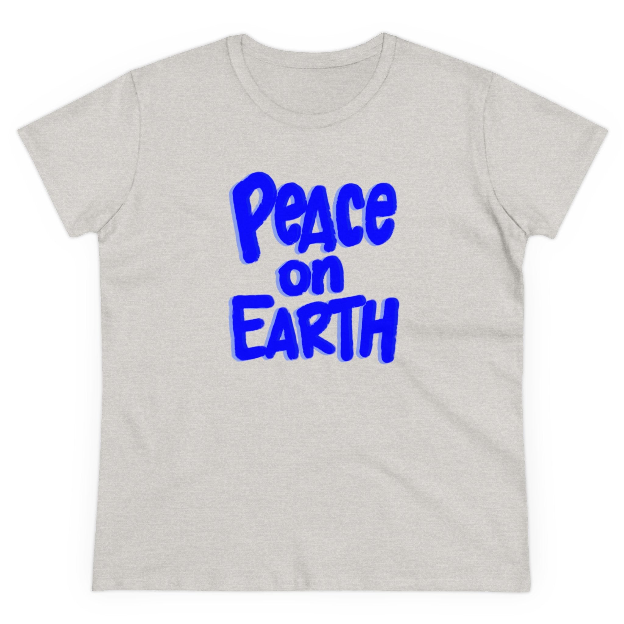 PEACE ON EARTH Women's Midweight Cotton Tee