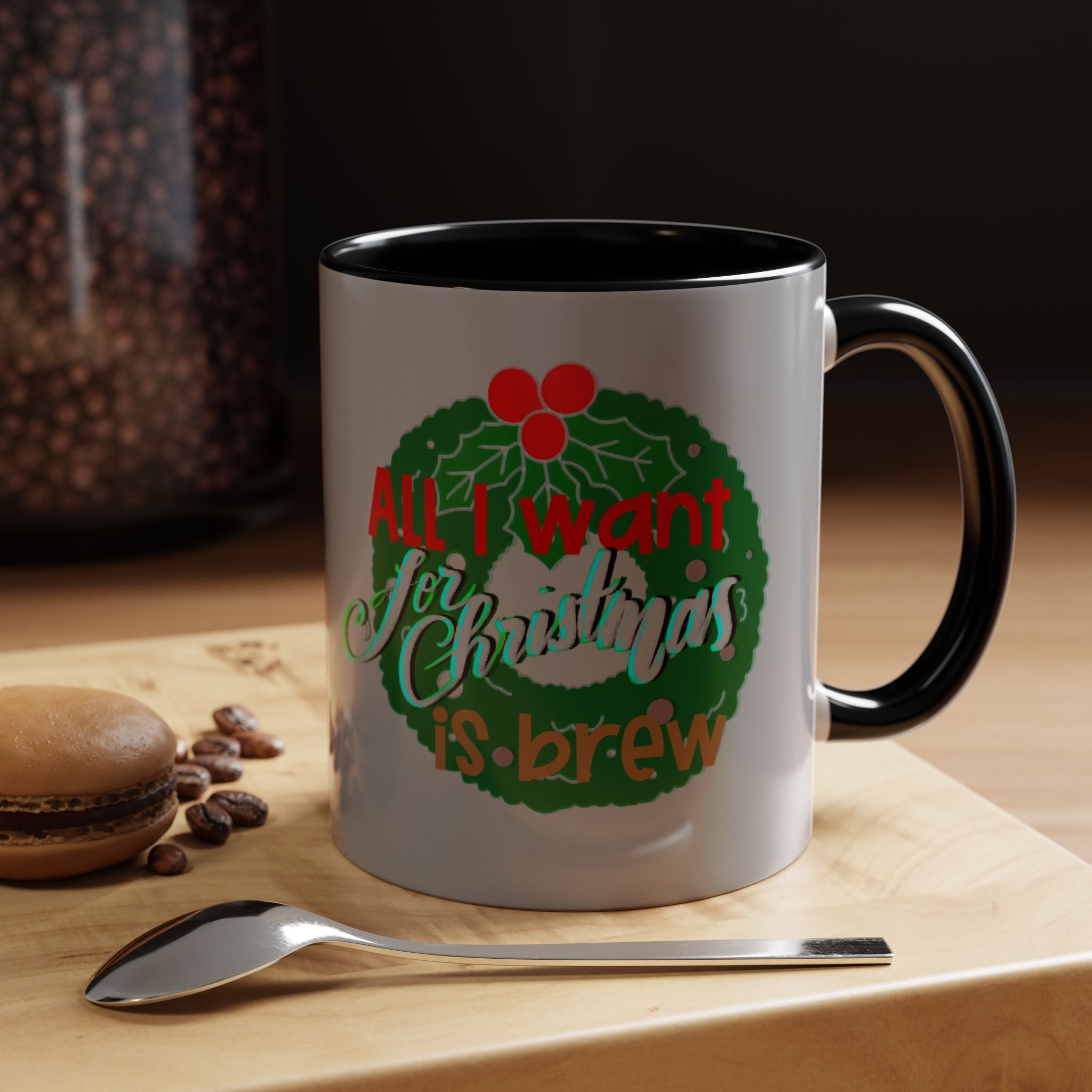 ALL I WANT FOR CHRISTMAS Accent Coffee Mug (11 oz)