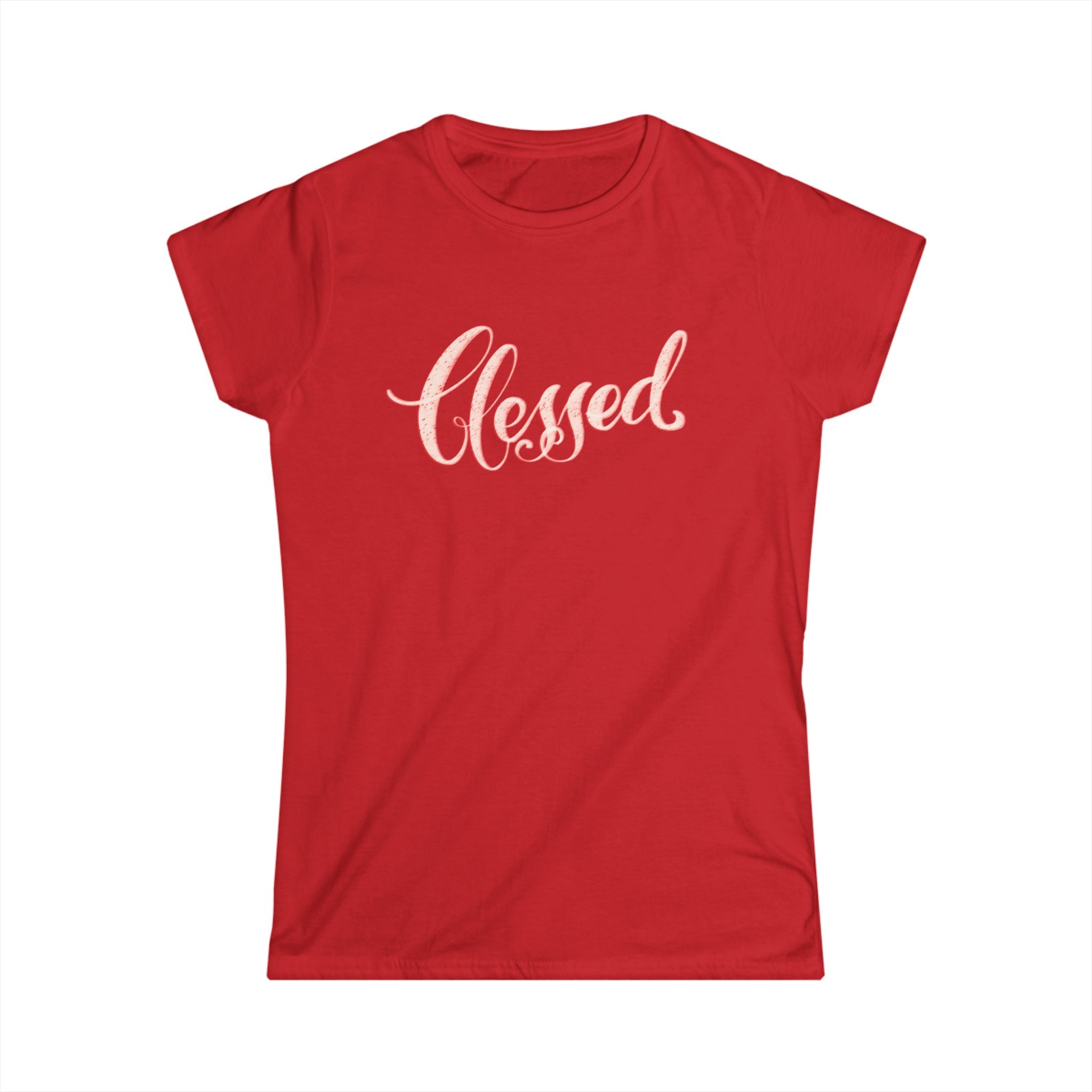Blessed Women's Softstyle Tee - Casual Spiritual Graphic Shirt