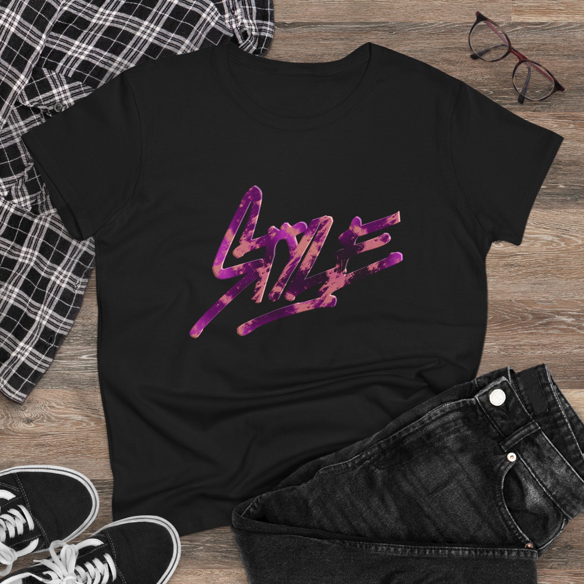 Stylish Women's Midweight Cotton Tee - Perfect for Casual Outings & Everyday Wear
