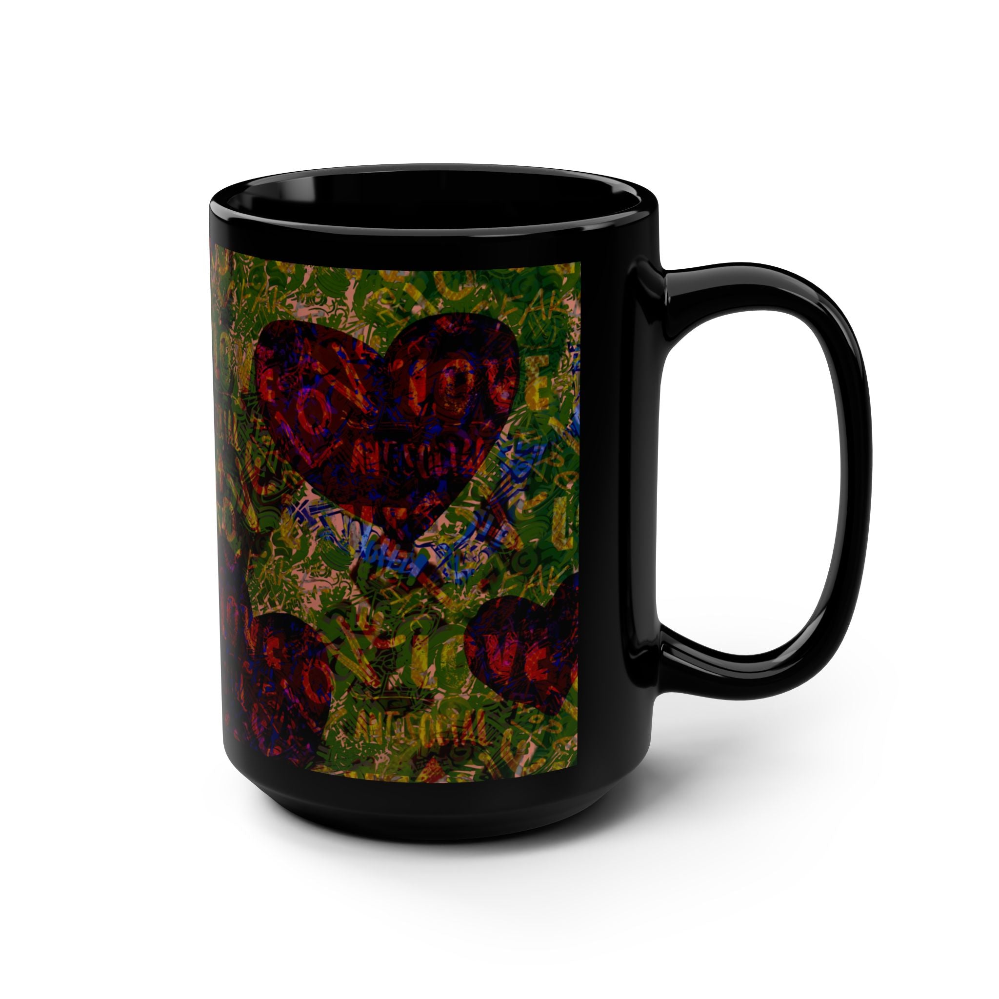 LOVE CAN BE MESSY Mug, 15oz