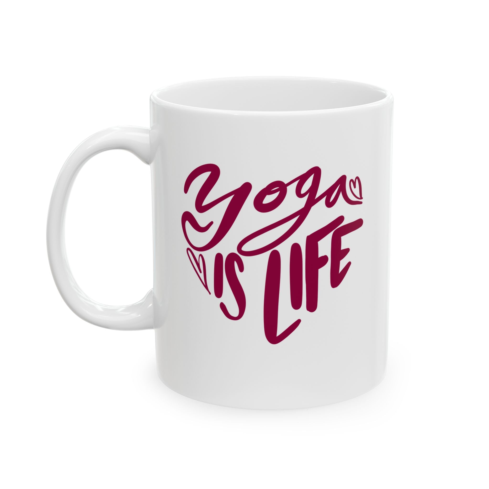 YOGA IS LIFE Mug, (11oz,)