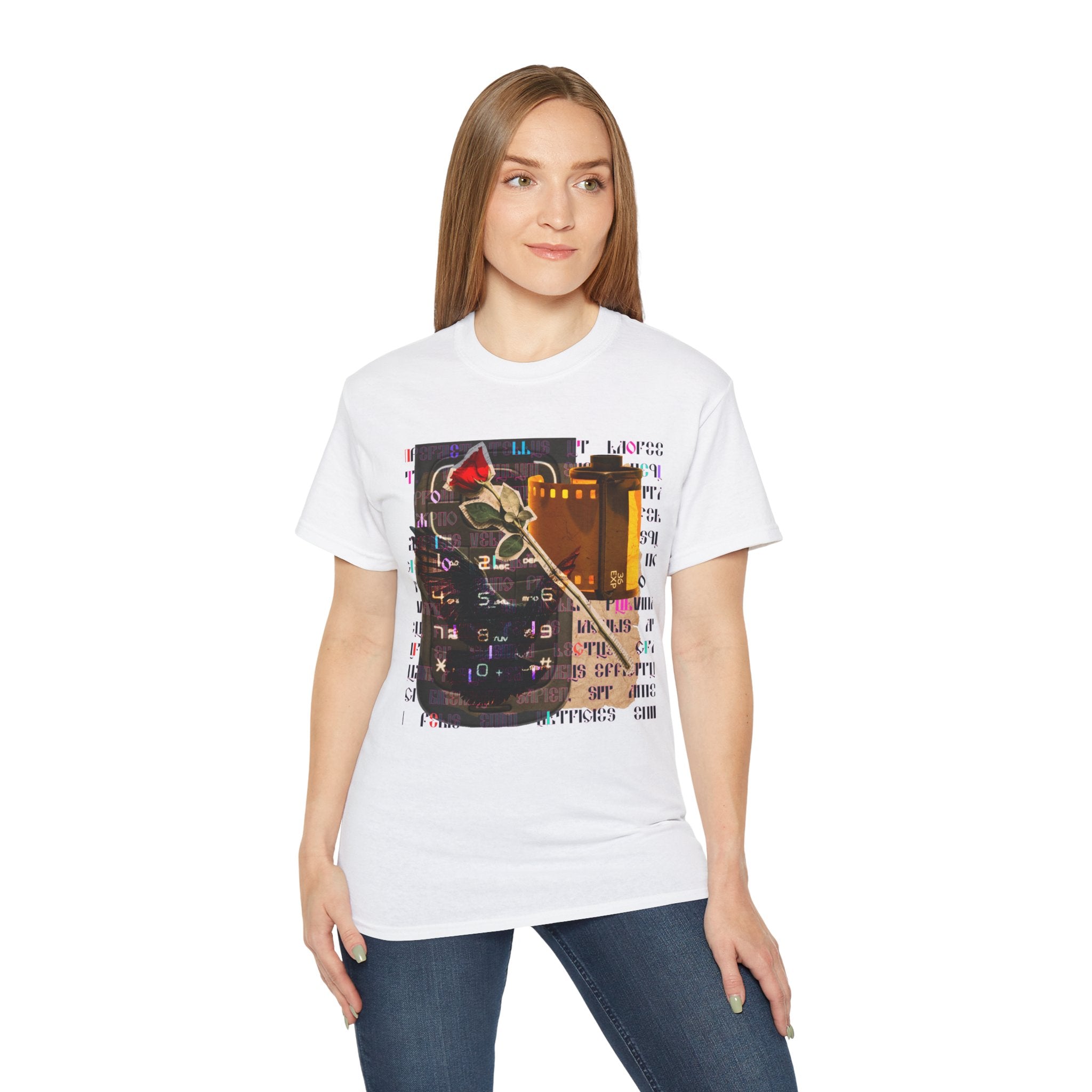 Artistic Graphic Tee, Casual Unisex Tee, Trendy Cotton T-Shirt, Unique Printed Shirt, Gift for Art Lovers, Vintage Aesthetic Fashion